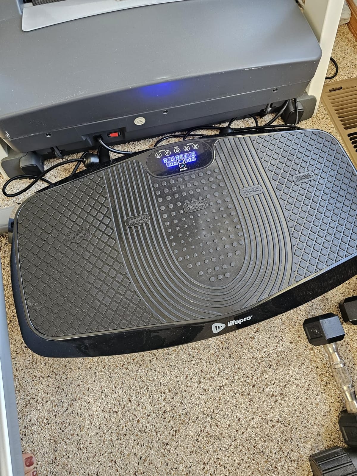 Lifepro Turbo & Hovert 3D Vibration Plate Exercise Machine with 99 Speeds | Dual Motor, 8 Presets, 330 lb Capacity, Remote Control - Low-Impact Vibration Plate for Lymphatic Drainage & Body Toning customer photo 1