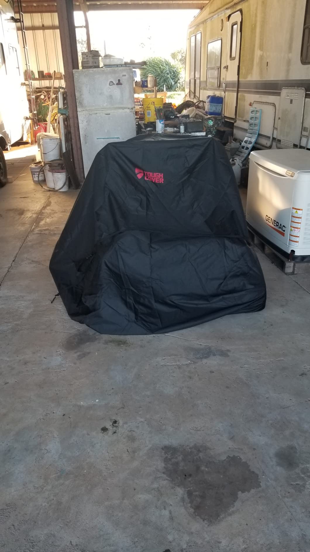 Tough Cover Zero-Turn Mower Cover, Premium 600D, Waterproof, Black customer photo 2
