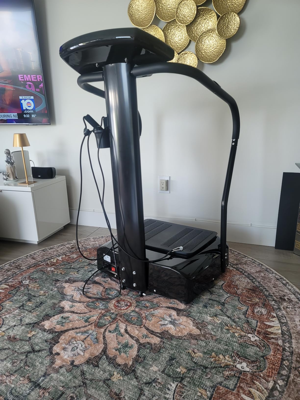 Lifepro Rhythm Vibration Plate Exercise Machine with 99 Speed Levels | Heart Rate Monitor, Resistance Bands, Cup Holder, Phone Holder - Vibration Plate for Lymphatic Drainage & Full Body Workout customer photo 2