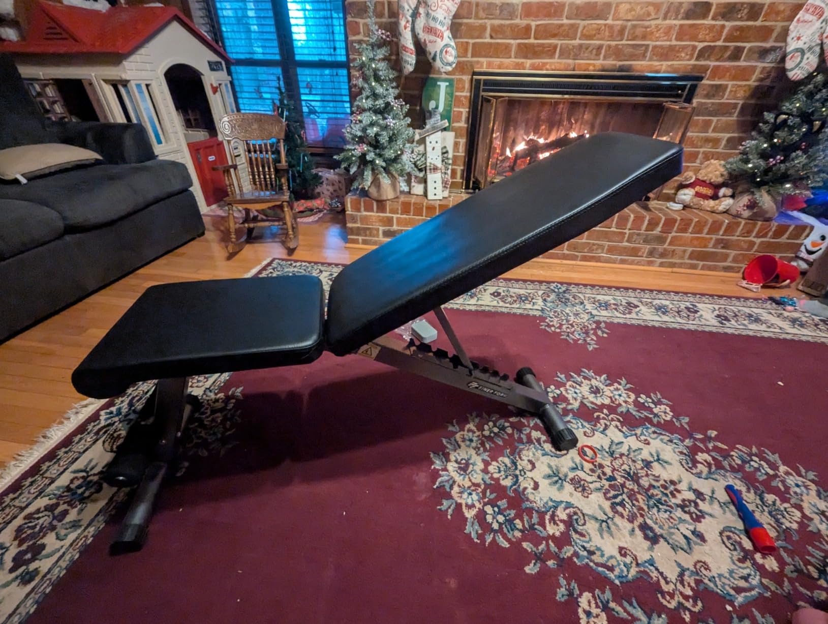 Finer Form 5-in-1 Weight Bench for Home Gym, Adjustable and Foldable customer photo 1