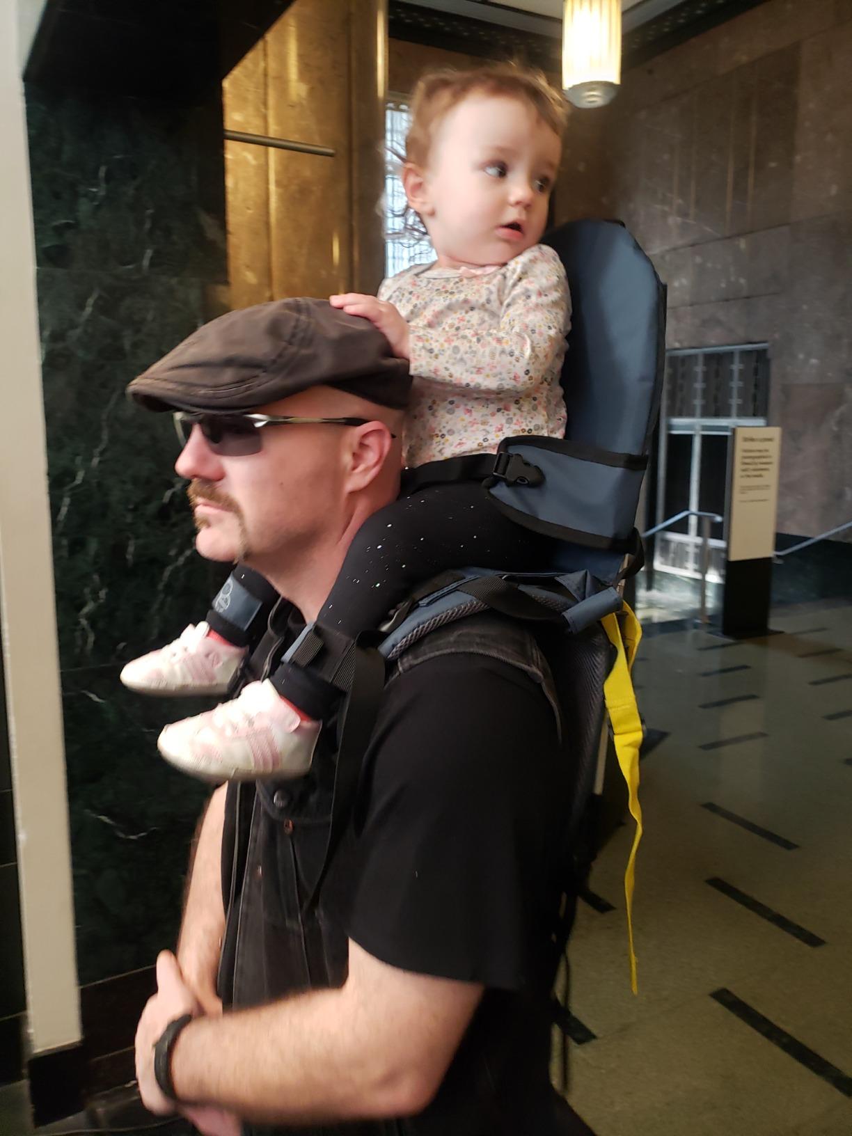 OE Shoulder Hiking Carrier For Child and Toddler 1- 4 years old with Detachable Backpack and Sunshade, Foldable Frame, Compact, Perfect for Day Hiking customer photo 1
