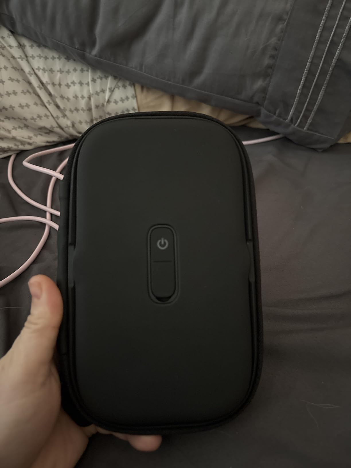 Homedics UV Clean Portable Sanitizer – Rechargeable UV Light Sanitizer and Sterilizer Box - Kills 99.9% of Airborne Contaminates, Fits Masks, Makeup Brushes, Glasses, Cell Phones, Keys, Black customer photo 1