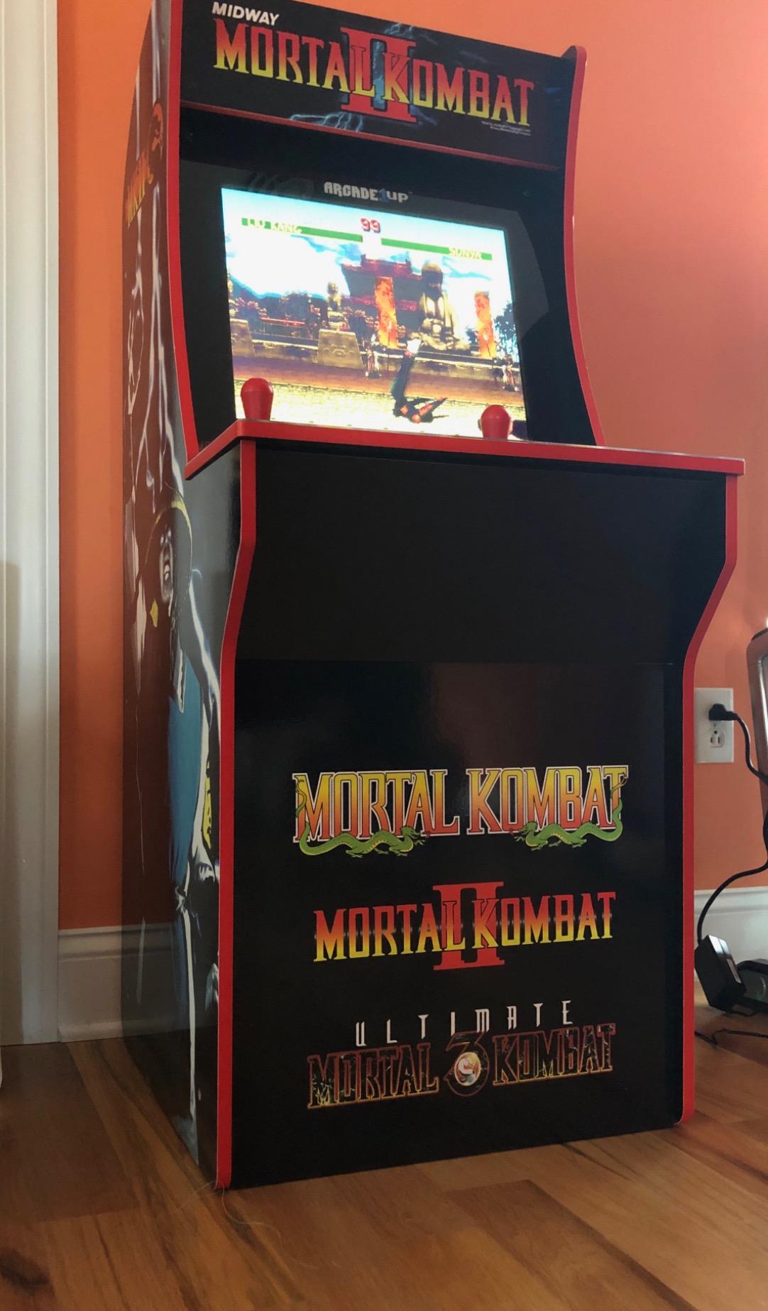 Arcade1Up Mortal Kombat At-Home Arcade System - 4ft, 1-2 Players, Black, LCD Display, Joystick & Button Control, Fantasy Theme customer photo 2