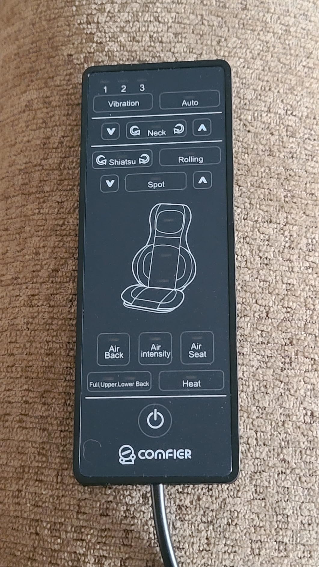 COMFIER Shiatsu Neck and Back Massager with Heat, Adjustable Neck Nodes customer photo 2