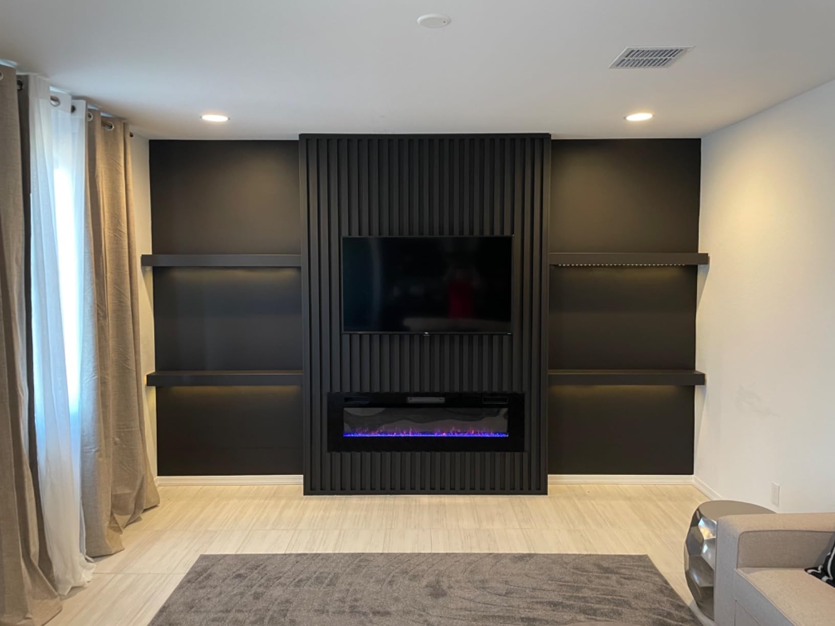 30 inch Electric Fireplace Recessed and Wall Mounted Insert customer photo 1