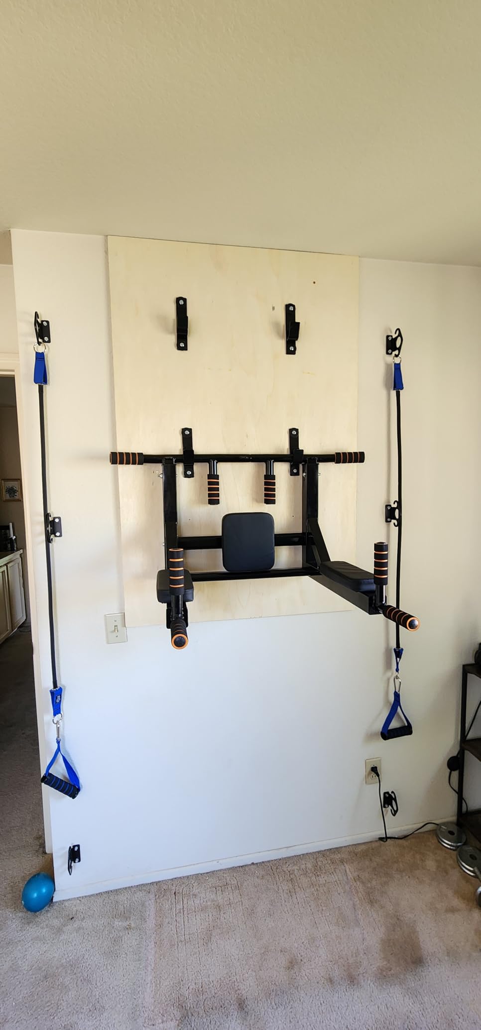 BDL Wall Mounted Pull Up Bar Multifunctional Chin Up bar for Home Gym customer photo 2