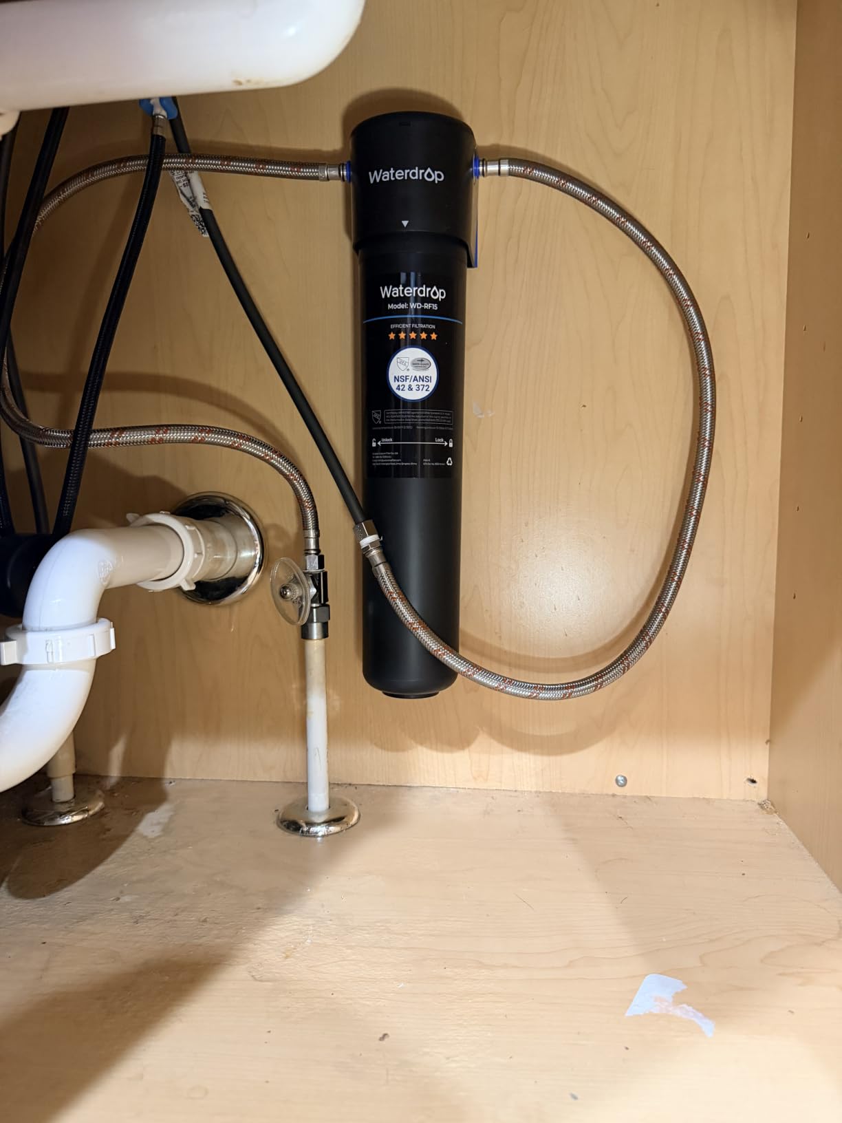 Waterdrop 15UA Under Sink Water Filter System, 19000 Gallons, 2 Years customer photo 2
