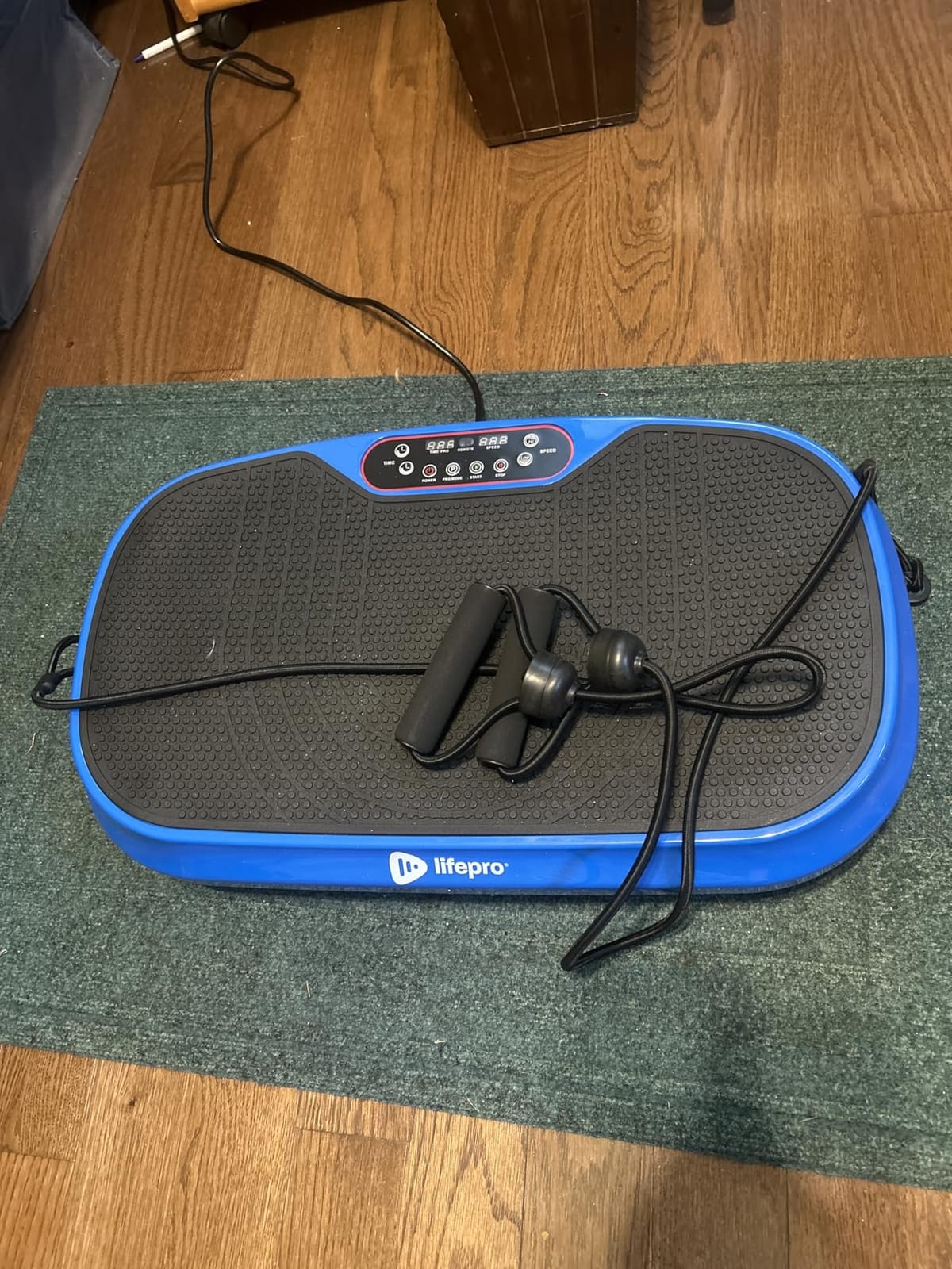 Lifepro Waver Mini Vibration Plate Exercise Machine with Resistance Bands | Compact Design, 99 Speed Levels, 10 Presets, Non-Slip Surface - Vibration Plate for Lymphatic Drainage, Full Body Workout customer photo 2