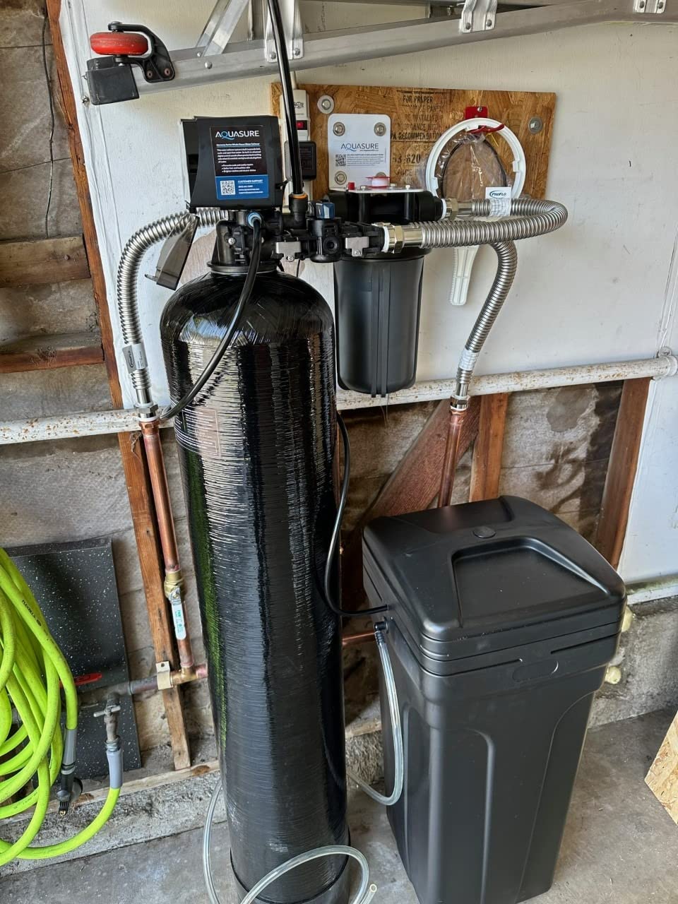 Aquasure Harmony Series 48,000 Grain Water Softener with Fine Mesh Resin for Iron Removal and Pleated Sediment Pre-Filter (48,000 Grain) customer photo 2