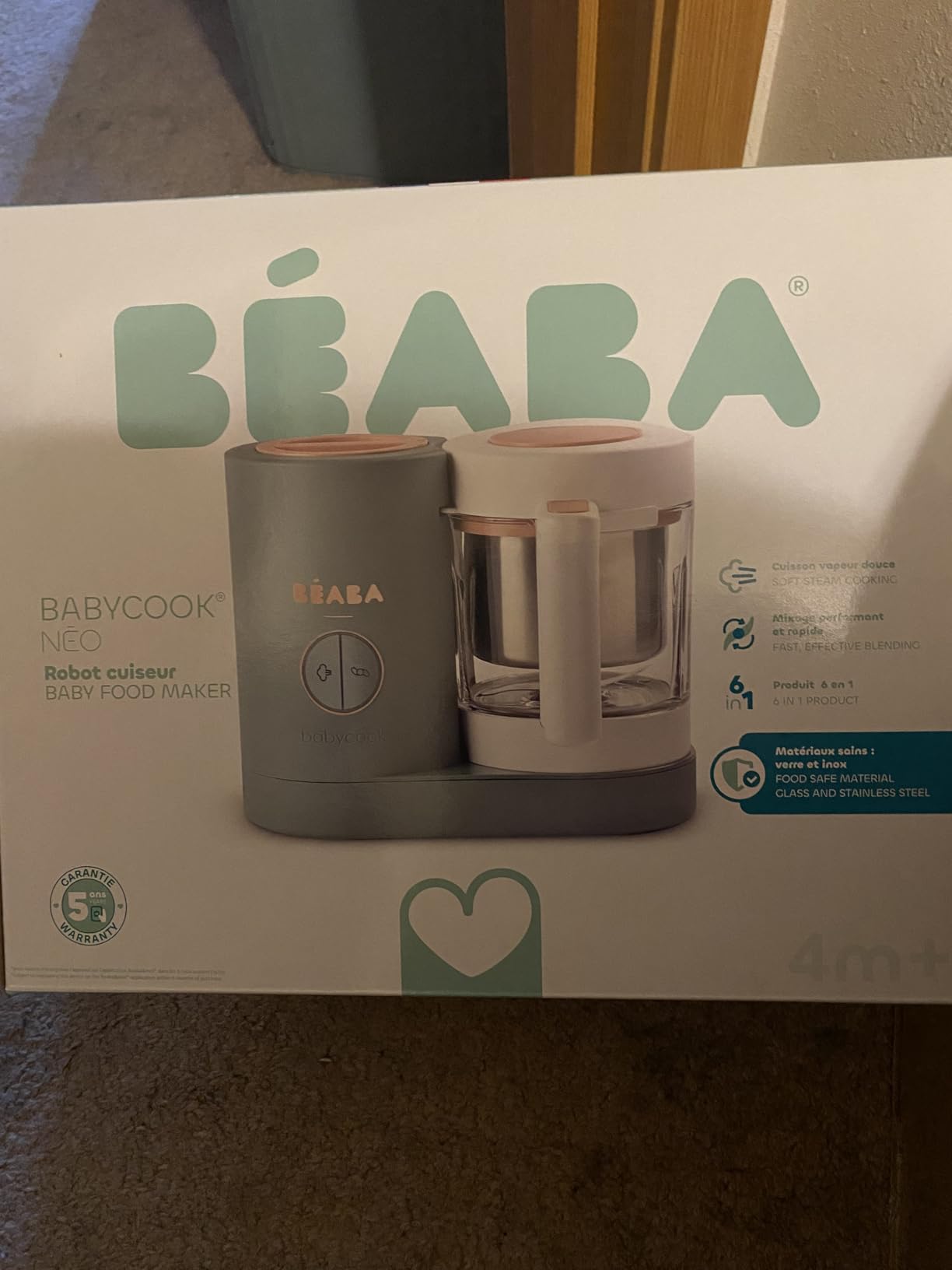 Béaba Babycook Neo Baby Food Maker, 42 Oz, Steam & Blend, Eucalyptus customer photo 2
