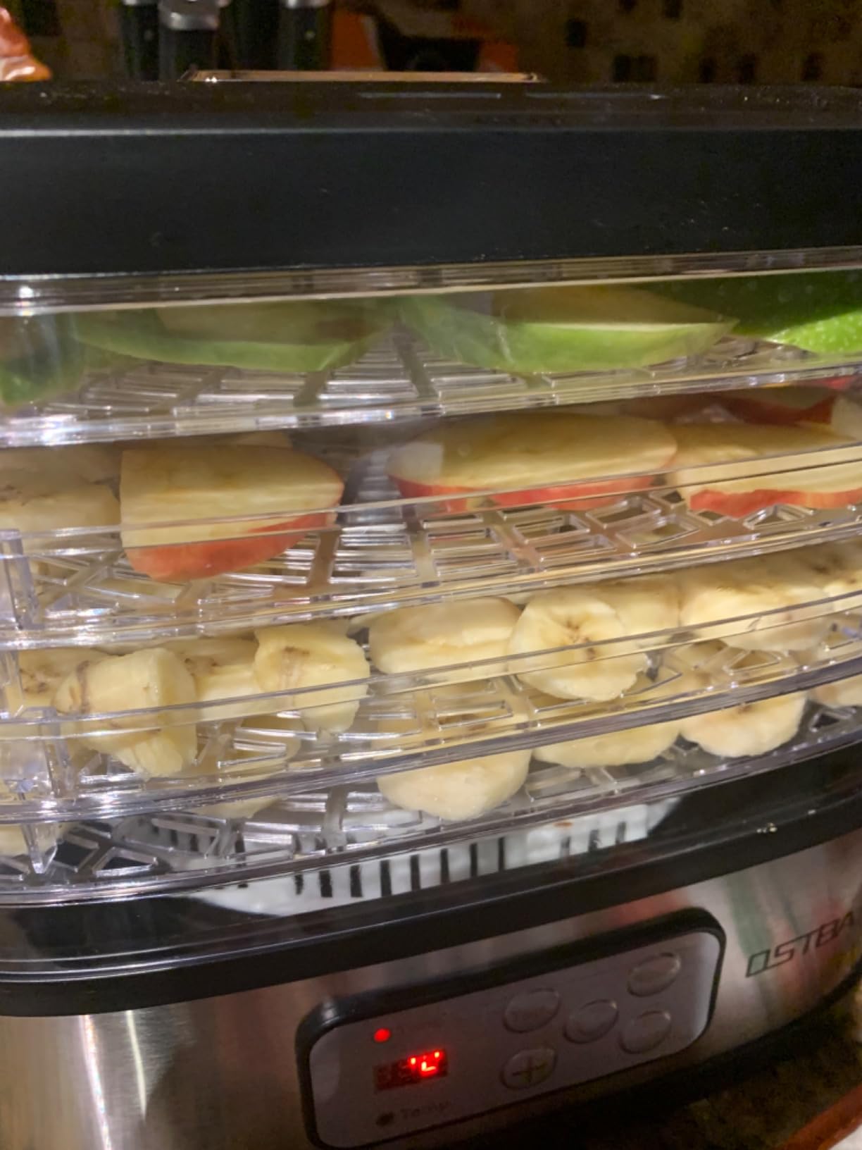 OSTBA Food Dehydrator, 5 Trays, 240W Dryer for Jerky, Fruit & Snacks | BPA-Free Trays | 95-158℉ Temp | 72H Timer | 360° Airflow | Dishwasher Safe | Low Noise | ETL Certified | Recipe Included customer photo 2