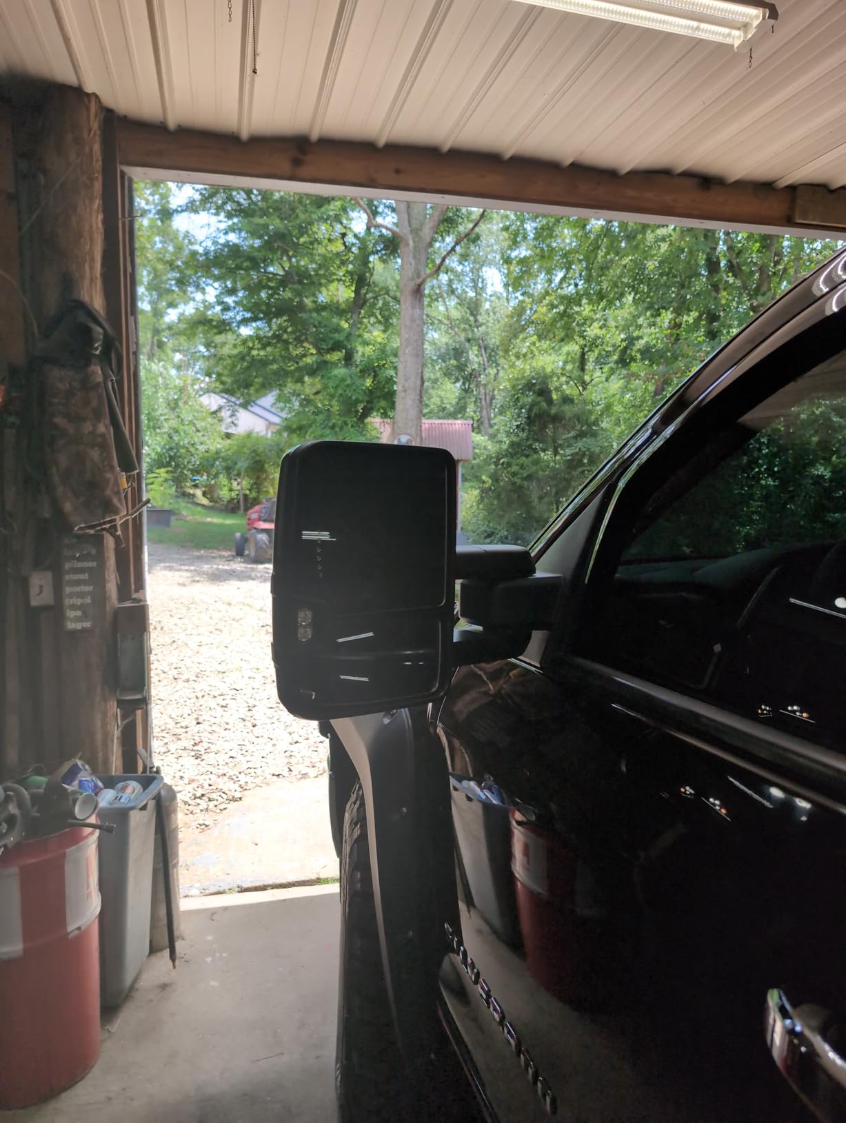 Towing Mirrors Compatible with 2014 2015 2016 2017 2018 Chevy Silverado GMC Sierra 1500 2500 HD 3500 HD with Power Glass LED Arrow Turn Signal Backup Lamp Running Light Heated Extendable Pair Set customer photo 2