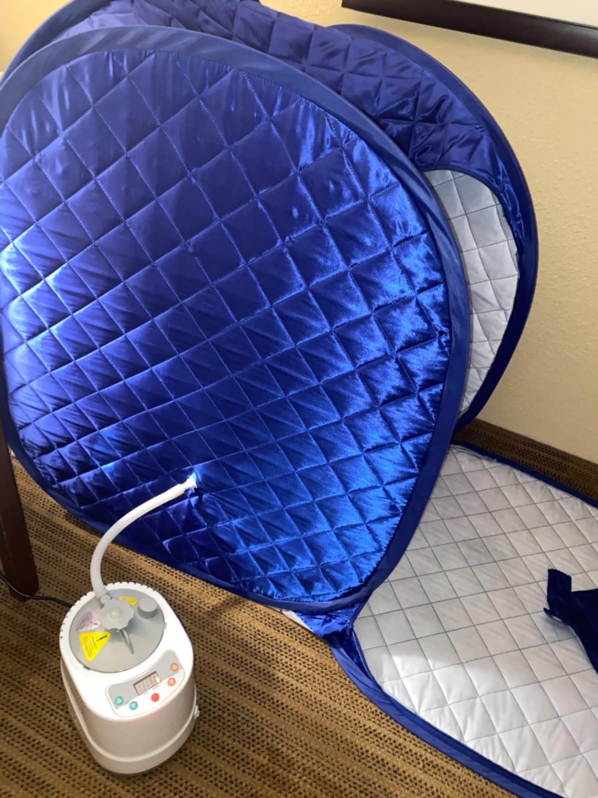 ZONEMEL Portable Steam Sauna, Full Body Home Sauna Spa, 1 Person or 2 Person Share Saunas, 2L Steam Generator with Remote Control (Black, L 33.5”x W 32.3”x H 41.7”) customer photo 1