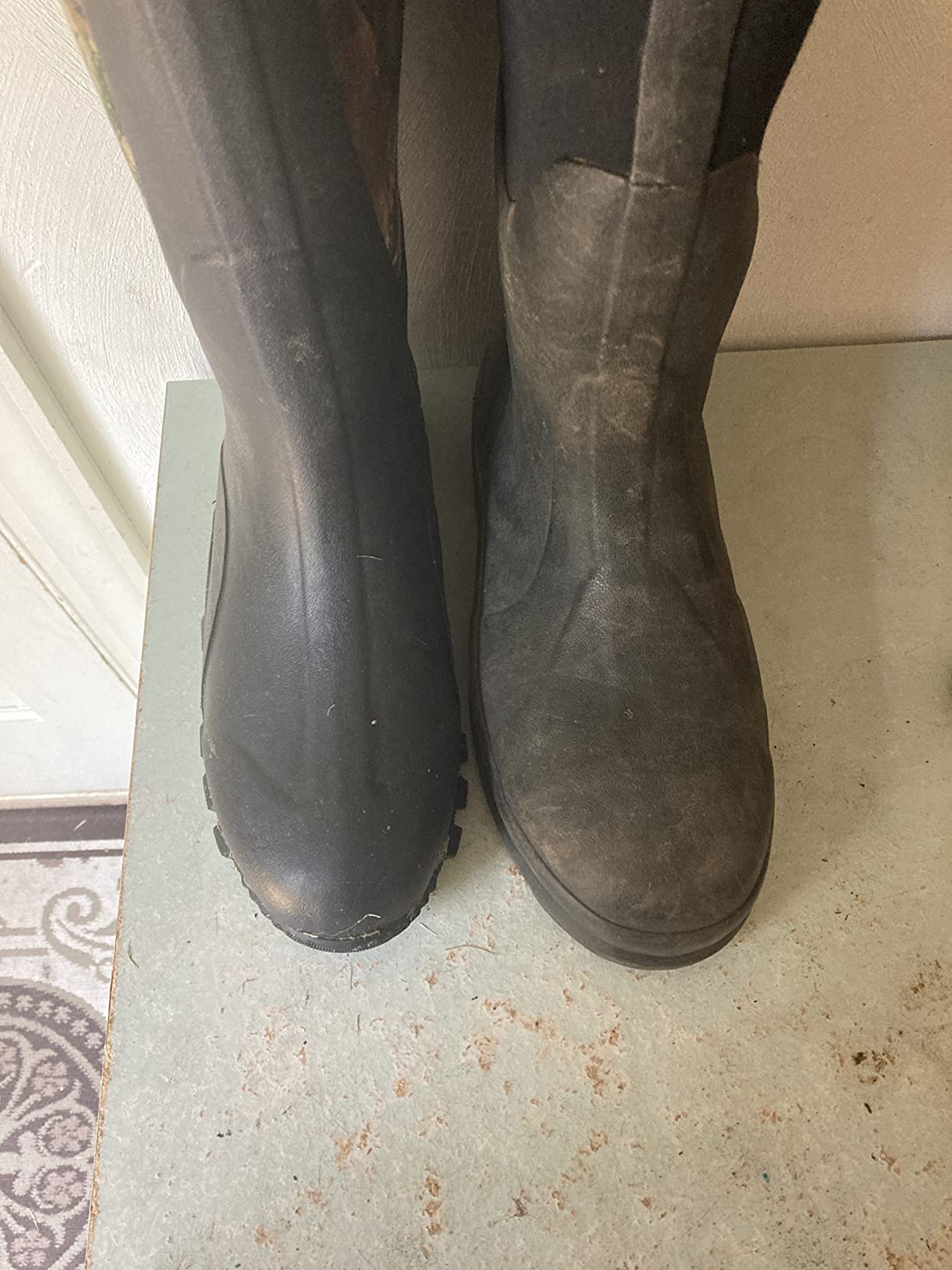 TIDEWE Rubber Boots for Men, Waterproof Rain Boots with Steel Shank customer photo 1