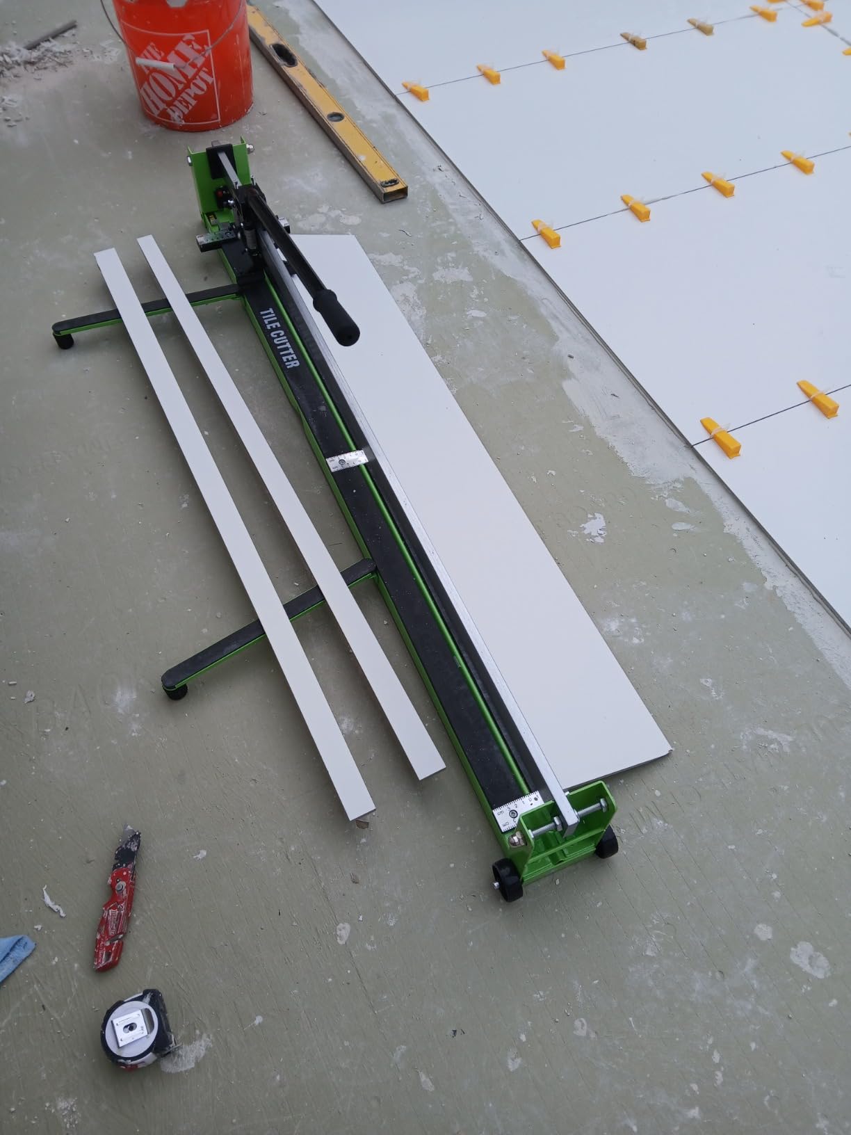 VEVOR Tile Cutter 48 in, Manual Cutting Machine, Heavy-Duty All-Steel Frame customer photo 2