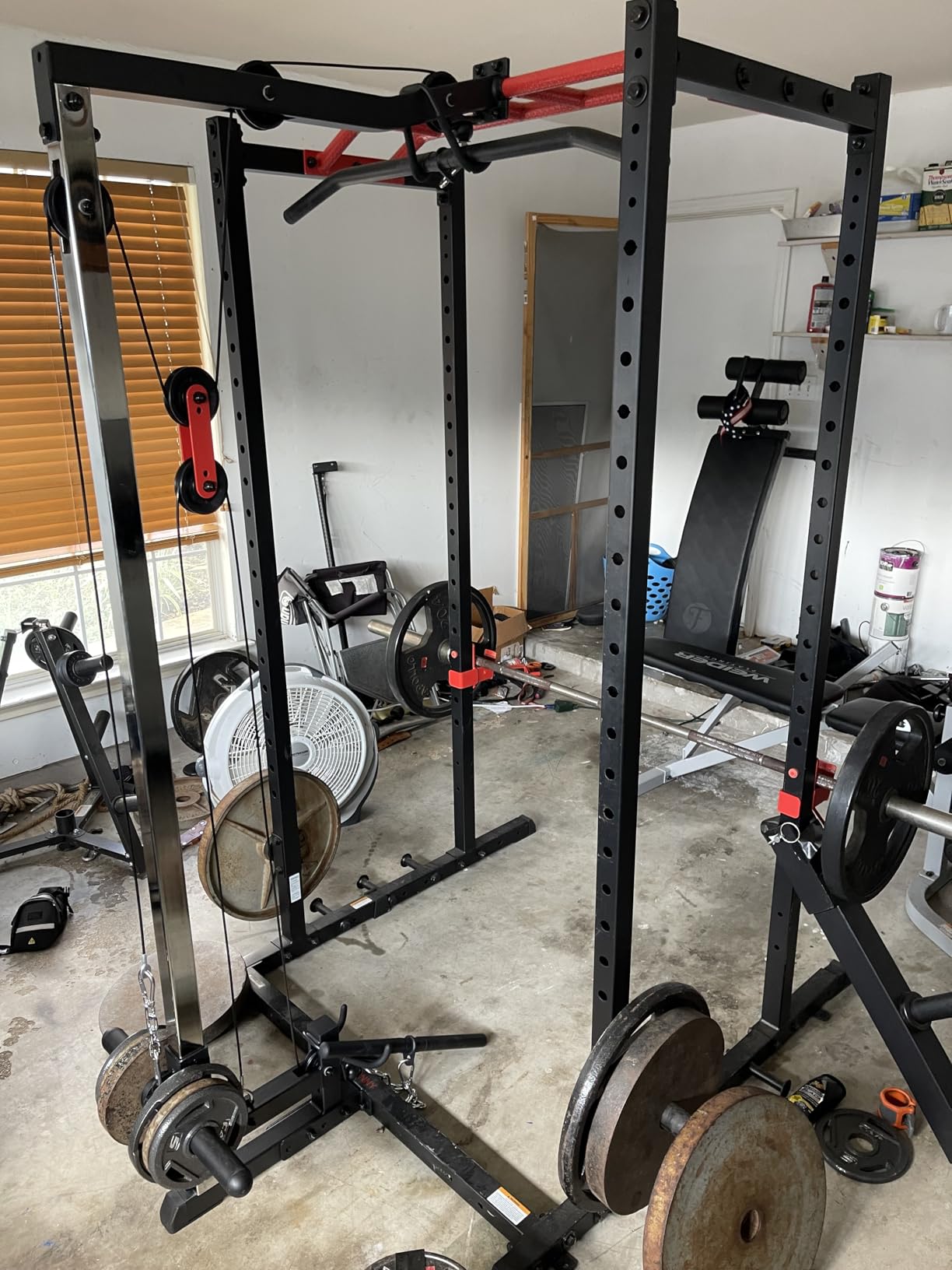 Sunny Health & Fitness Full Size Power Cage for Home Gym Training customer photo 2