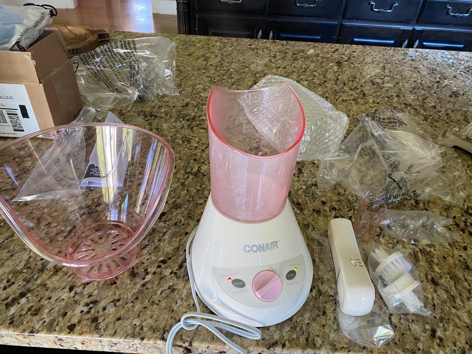 True Glow by Conair Gentle Mist Moisturizing Facial Steamer with Cleansing Brush customer photo 1