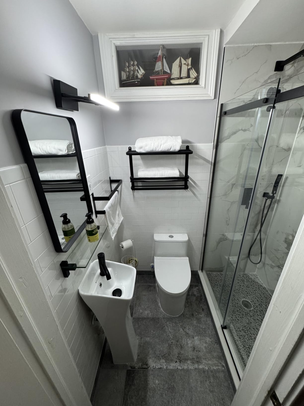 DeerValley Compact One-Piece Toilet 1.28 GPF Single Flush Fully Skirted Bowl with Soft-Close Seat White Space-Saving Elongated Toilets for Small Bathrooms customer photo 2