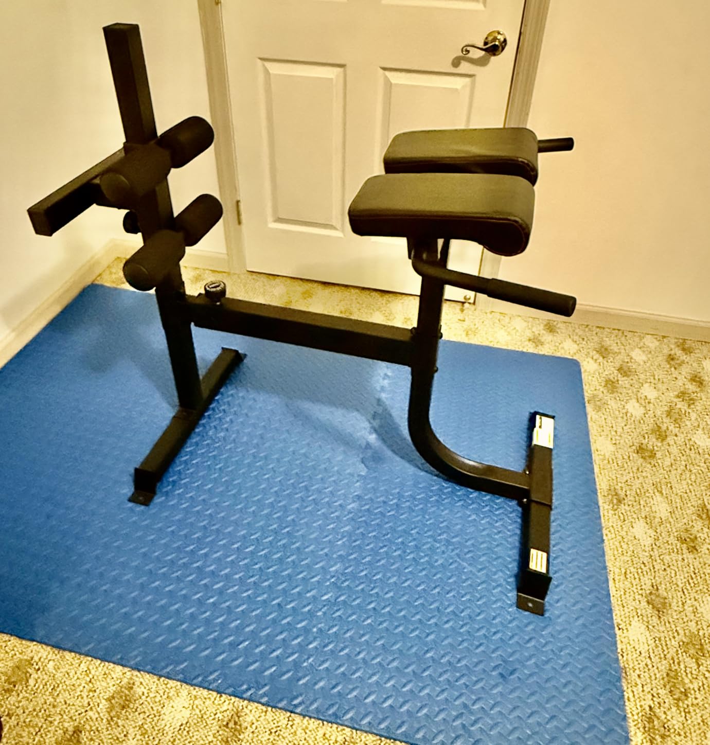 Cap Strength Roman Chair – Adjustable Back Extension Bench for Core & Glute Workouts, Heavy-Duty 300 LB Capacity - Black and Gray Options customer photo 2