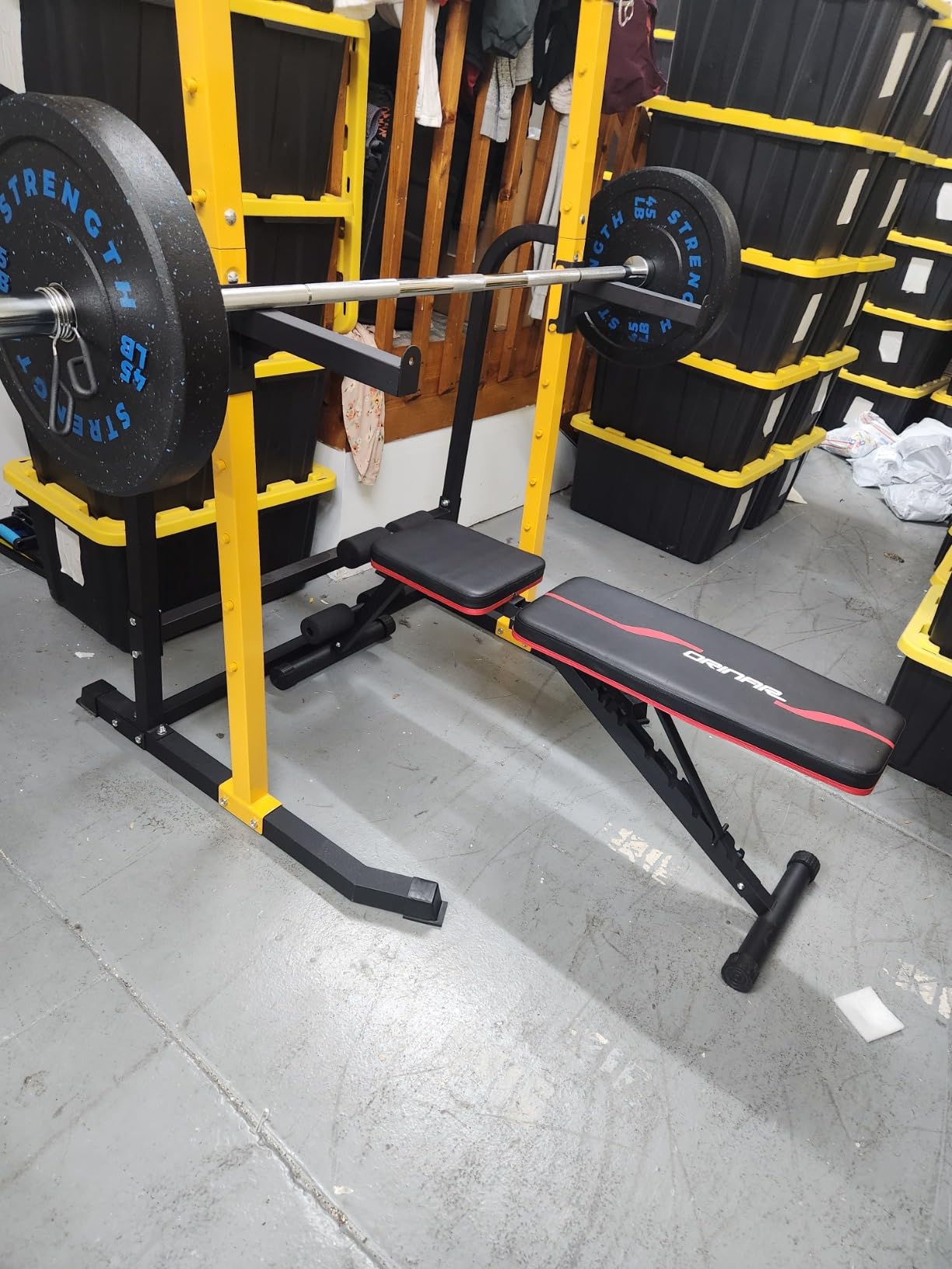ZENOVA Squat Rack Power Rack Home Gym Equipment Pull Up Rack Squat Stand for Weightlifting, Suitable for 6FT,7FT Barbell 800LBS Weight Capacity customer photo 2