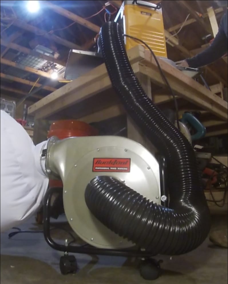 BUCKTOOL 1HP 6.5AMP Wall-mount Dust Collector with Remote Control and 2-micron Dust Filter Bag 550CFM Air Flow DC30A-1 customer photo 1