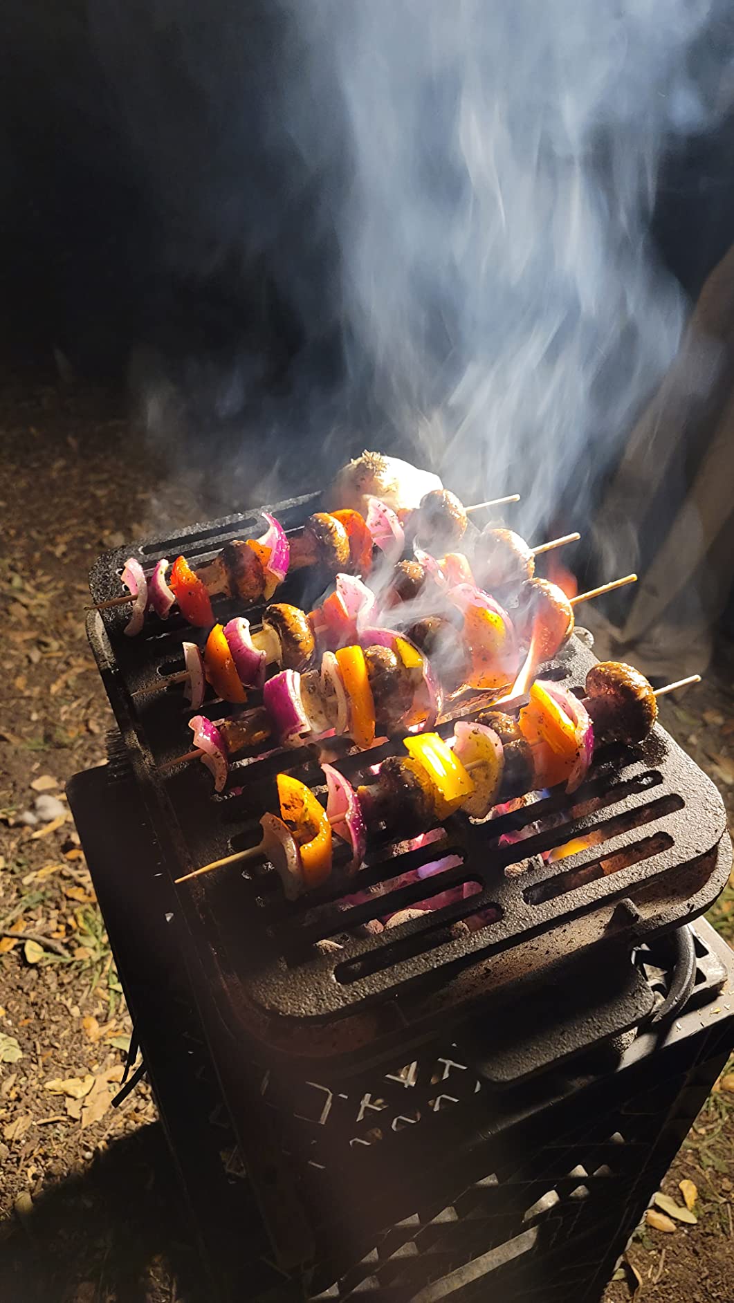 Giantex Portable Hibachi Grill Outdoor, Small Cast Iron BBQ Charcoal Grill customer photo 1
