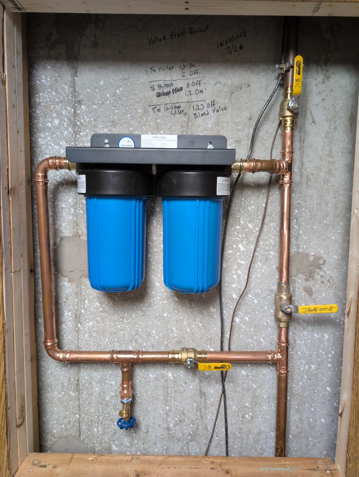 Waterdrop WHF21-PG 2-Stage Whole House Water Filter System, 5 Micron customer photo 2