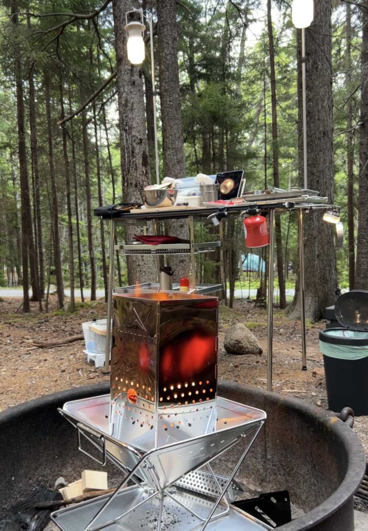 Portable Charcoal Chimney Starter Stainless Steel MT-18 customer photo 2