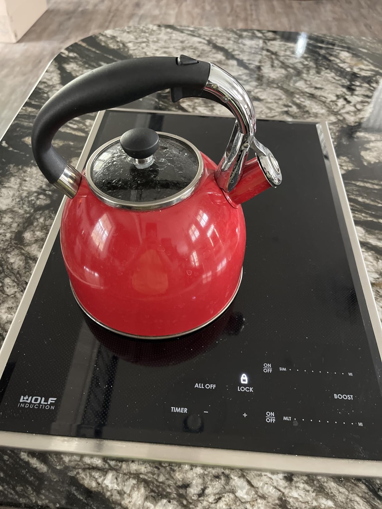 Rorence Whistling Tea Kettle for Stove Top, 2.5QT Stainless Steel Tea Pot customer photo 2