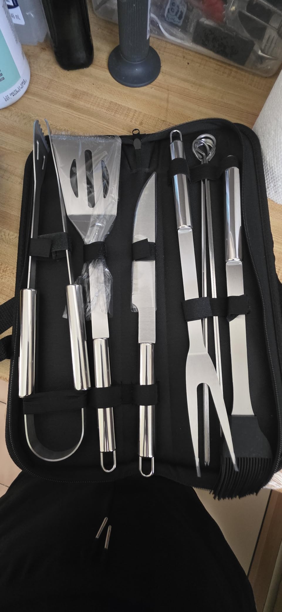 BBQ Utensil Set Stainless Steel Professional Barbecue Accessories customer photo 2