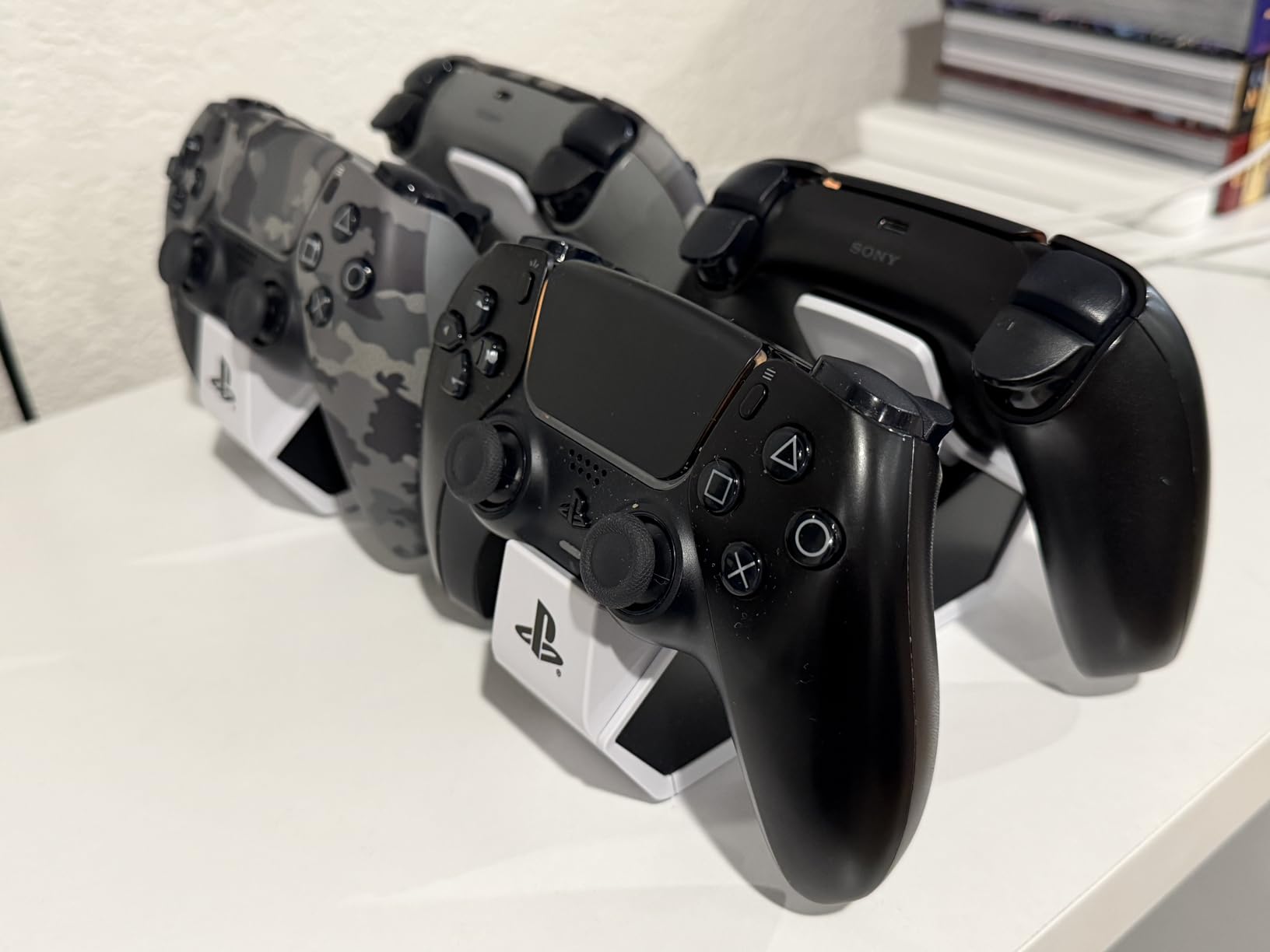 PowerA Twin Charging Station for Dualsense Wireless Controllers, Dualsense Controller Charging, Charge, Sony PlayStation, PS5, Officially Licensed - PlayStation 5 customer photo 1