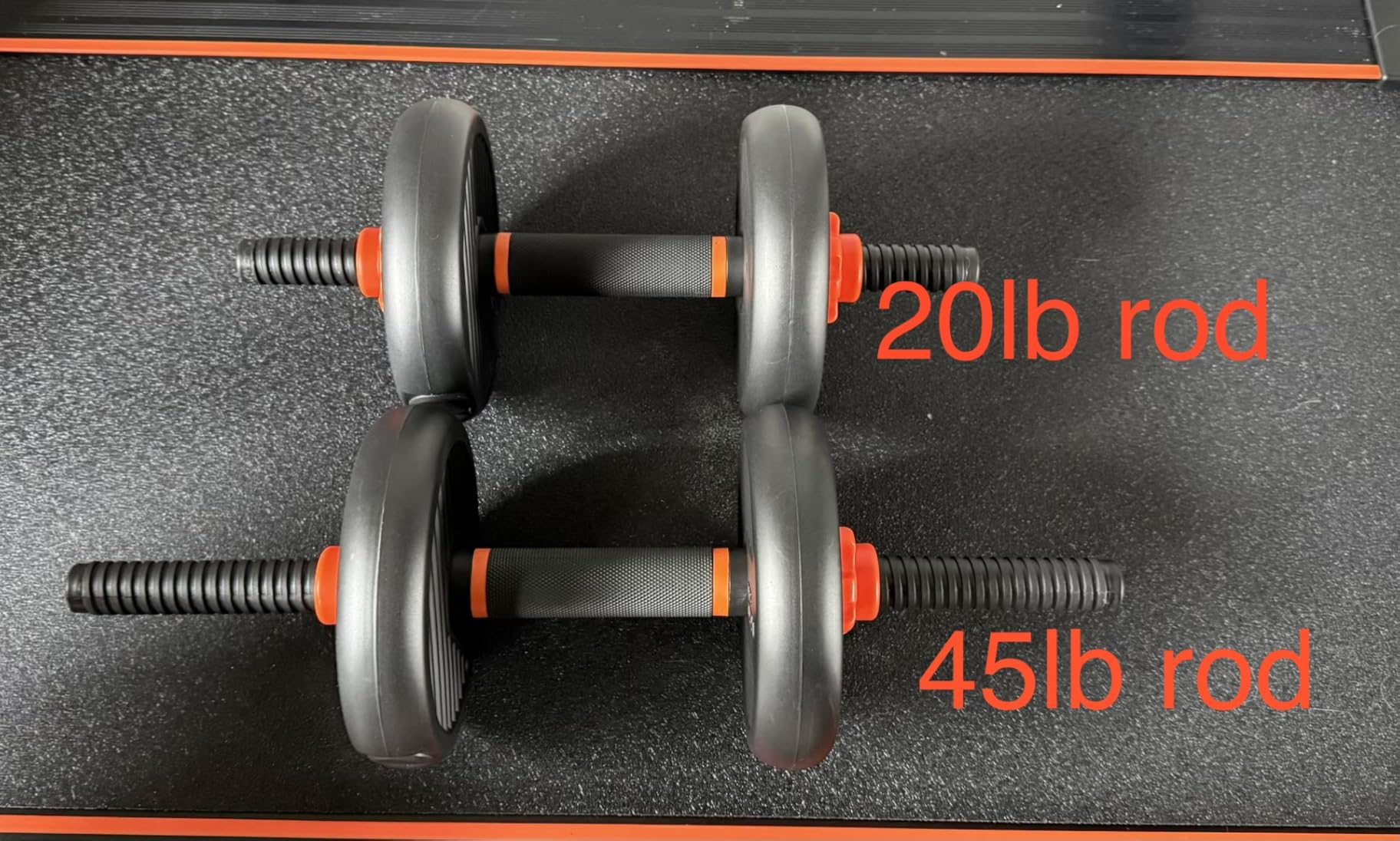 FEIERDUN DS2 Adjustable Dumbbells, 20/30/40/45/70/90lbs Free Weight Set with Connector, 5 in1 Dumbbells Set Used as Barbell, Kettlebells, Push up Stand, Weight Plate, Fitness Exercises for Home Gym Suitable Men/Women customer photo 1