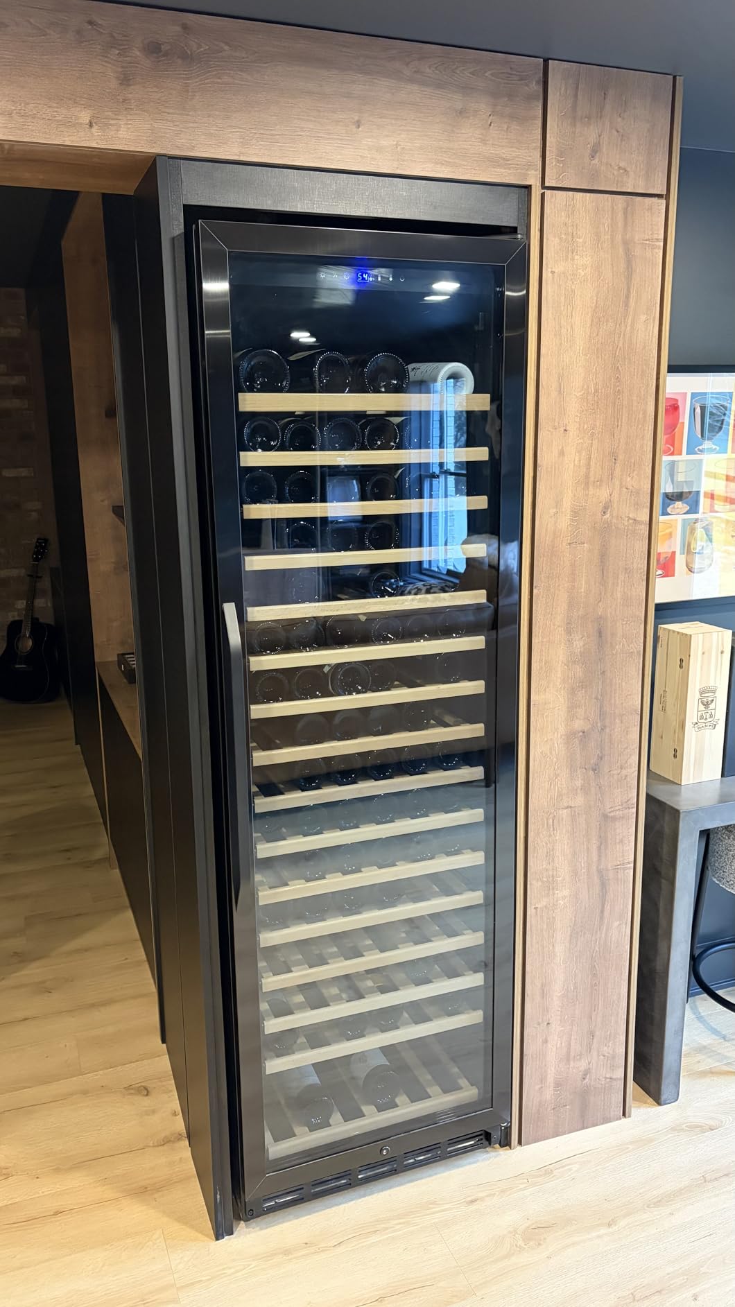 24 Inch Beverage Refrigerator Cooler,210 Cans Wide Beverage and Beer Fridge with Glass Door and Powerful Cooling Compressor, Built-in/Freestanding Drink Fridge for Kitchen, Bar or Office customer photo 1