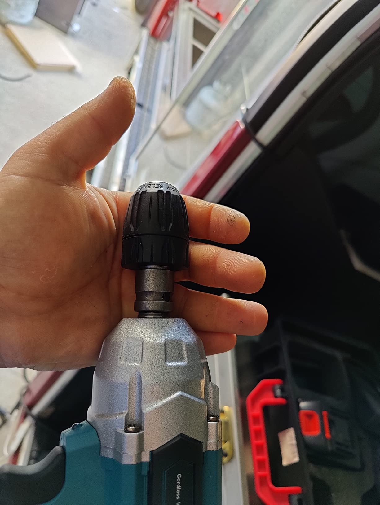 Seesii Cordless Impact Wrench 1/2 inch, High Torque 479 Ft-lbs(650Nm) Brushless Impact Gun,2500RPM w/2x4.0 Battery, 6 Sockets,8 Drill Bits, High Torque Power Impact Driver for Car Home,WH6 Lite customer photo 2
