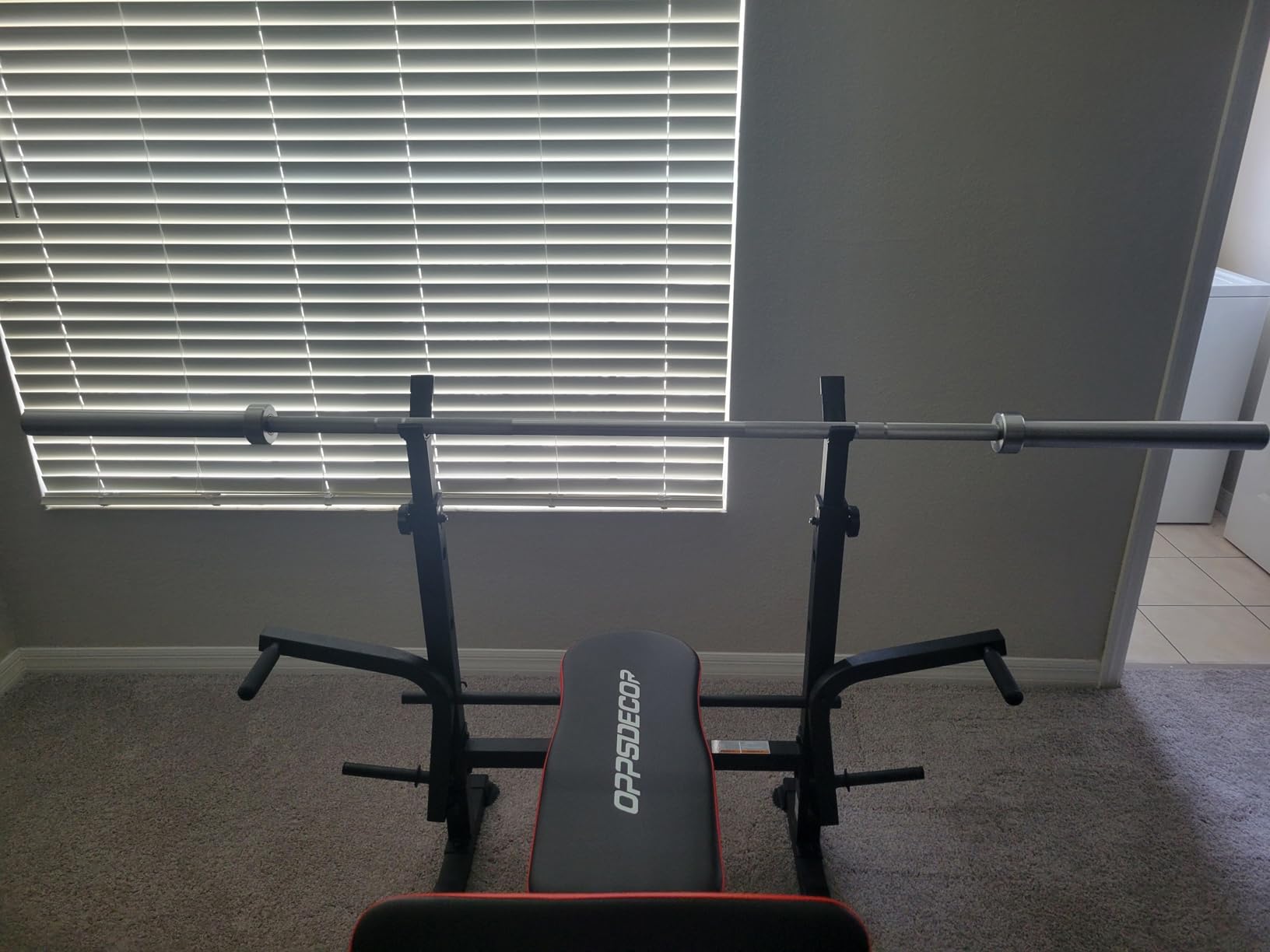 OPPSDECOR Weight Bench Set with Squat Rack, 900LBS Adjustable for Home Gym customer photo 1