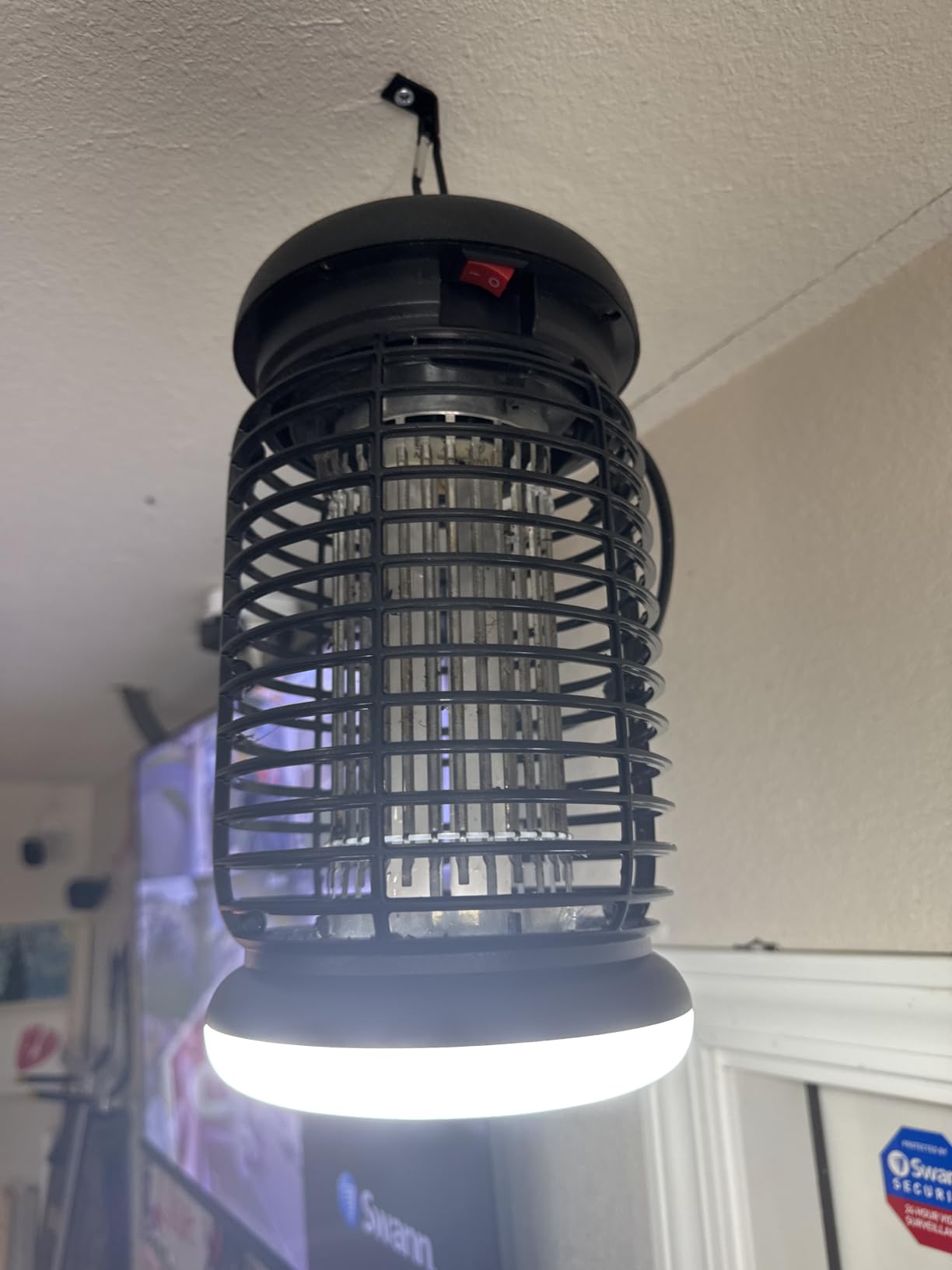 LUOJIBIE Bug Zapper Outdoor, Electric Mosquito Killer Fly Trap with UV/LED Light, 4200V High Voltage Waterproof Flying Insect Zapper for Backyard Patio, Indoor Mosquito Zapper for Home Garage customer photo 1
