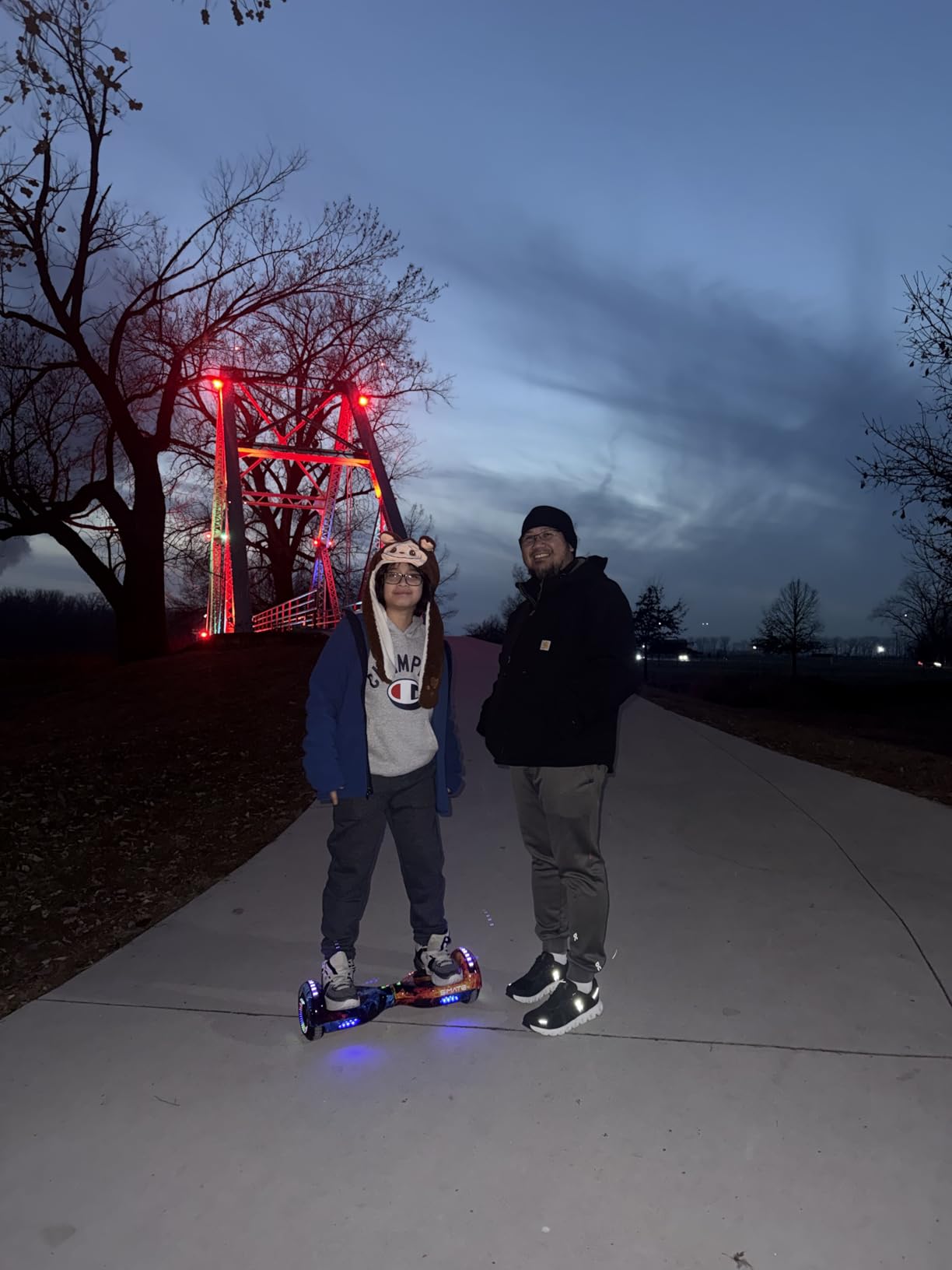 SIMATE Hoverboard, Bluetooth All Terrain Hover Boards with LED Lights and APP Control, Gifts for Kids Adults Girls Boys, for All Ages customer photo 1