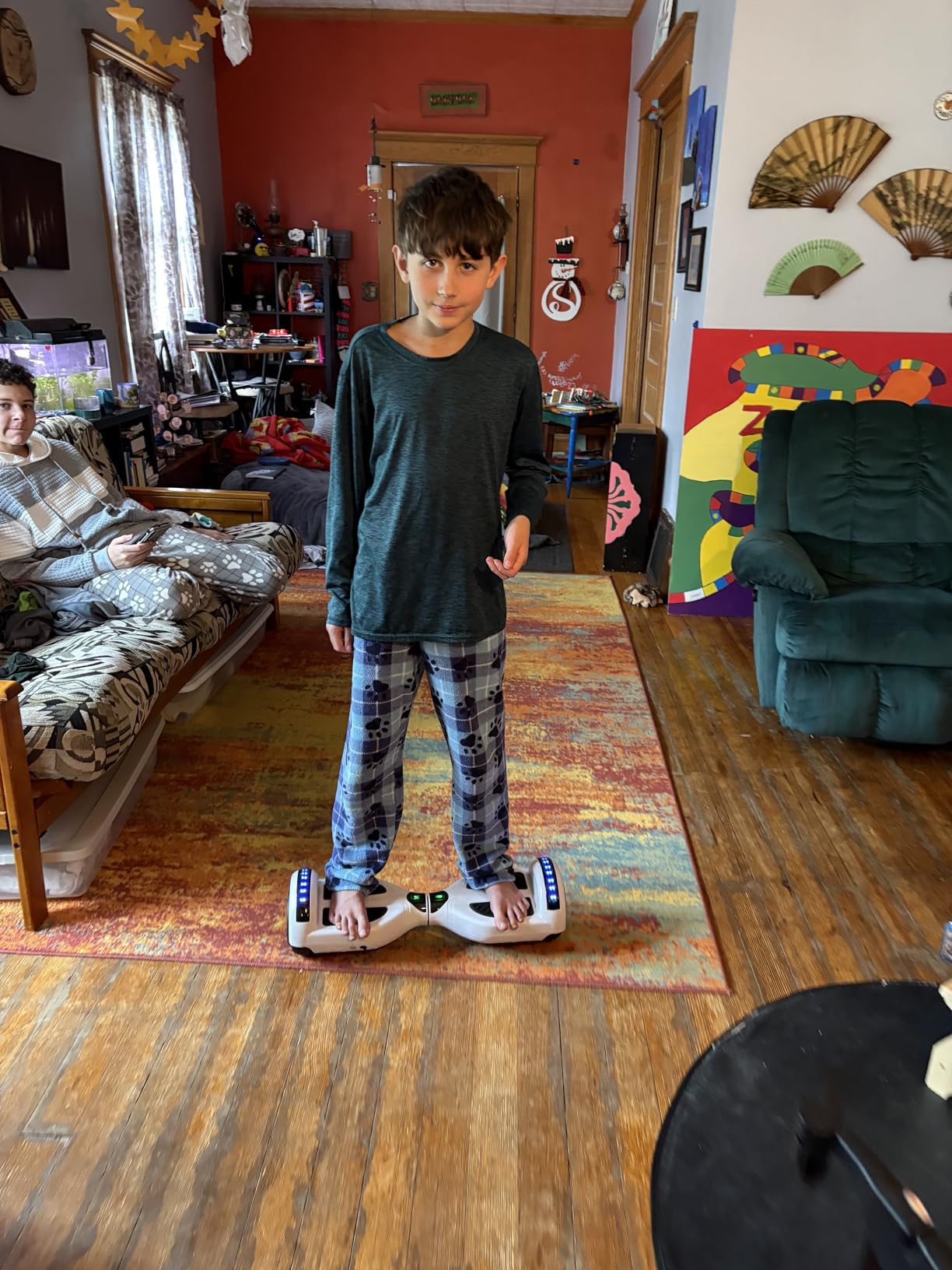 SIMATE Hoverboard, Bluetooth All Terrain Hover Boards with LED Lights and APP Control, Gifts for Kids Adults Girls Boys, for All Ages customer photo 1