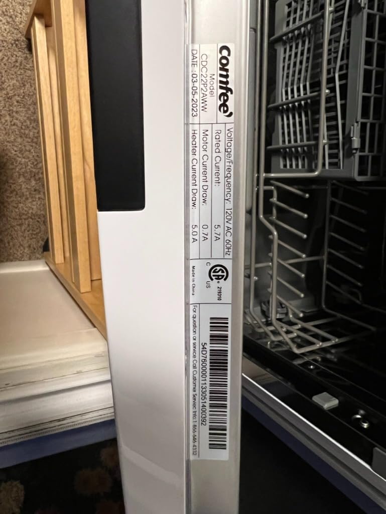 COMFEE’ Countertop Dishwasher, Energy Star Portable Dishwasher, 6 Place Settings & 8 Washing Programs, Speed, Baby-Care, ECO& Glass, Dish Washer for Dorm, RV& Apartment, Black customer photo 2