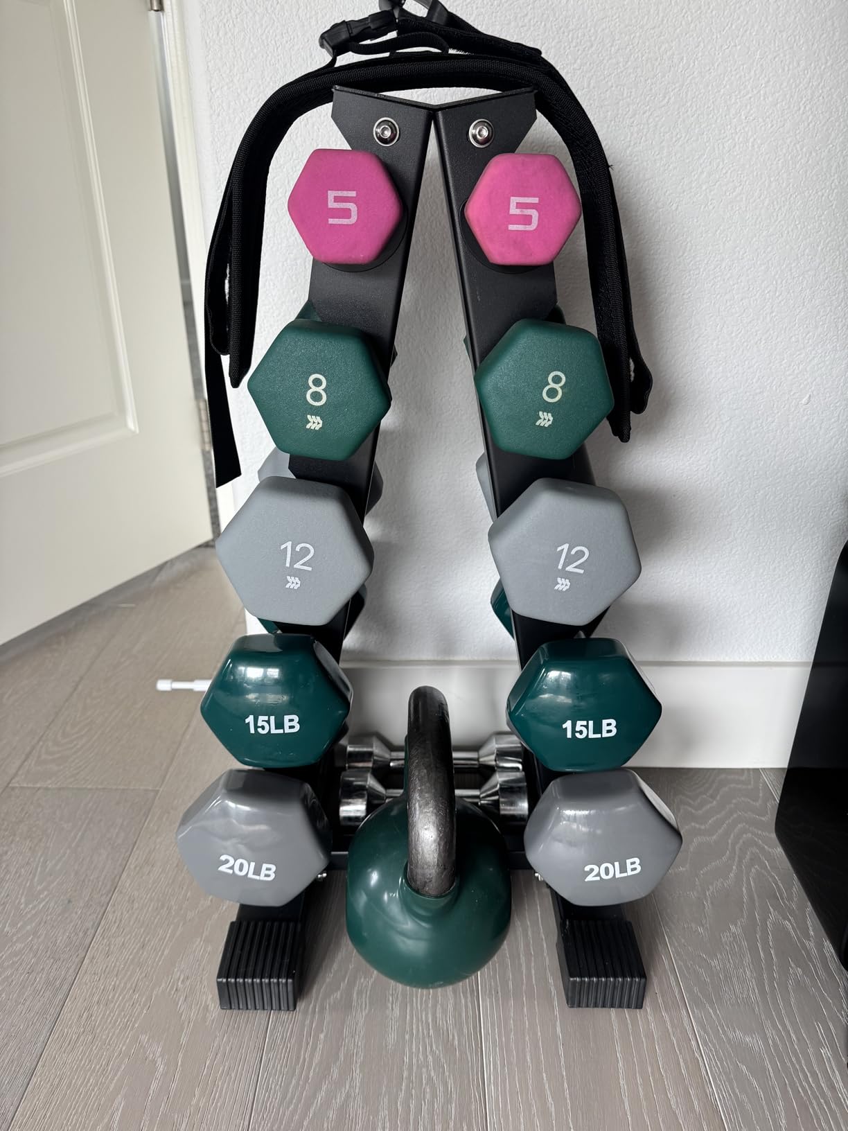 Dumbbell Rack Stand Only, Weight Rack for Dumbbells Compact A-Frame Home Gym Space Saver, 480/800 LBS Weight Capacity customer photo 1