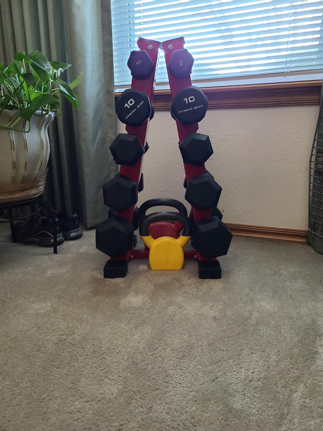 Dumbbell Rack Stand Only, Weight Rack for Dumbbells Compact A-Frame Home Gym Space Saver, 480/800 LBS Weight Capacity customer photo 2