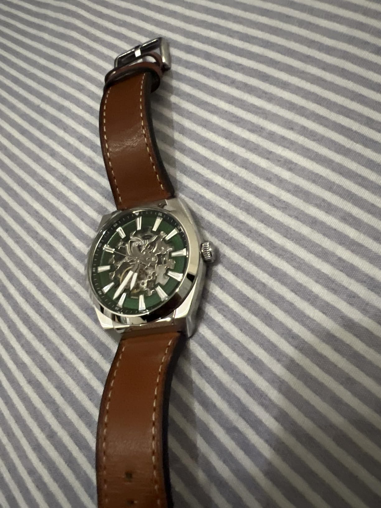 Fossil Men's Everett Automatic Stainless Steel Three-Hand Watch customer photo 2