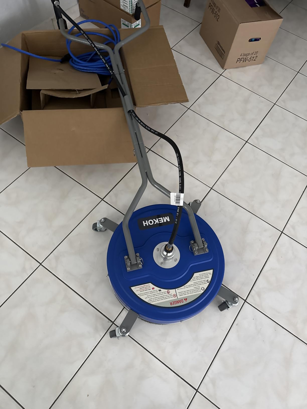 MEKOH 20” Heavy-Duty Pressure Washer Surface Cleaner with Wheels, 4500PSI customer photo 2