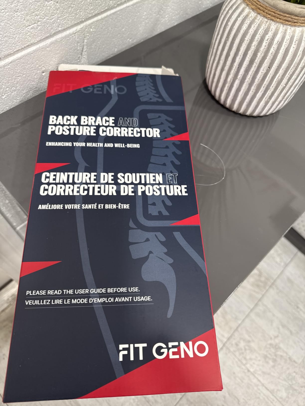Fit Geno Posture Corrector for Women & Men, Back Shoulder Support Brace | Adjustable & Breathable, Upper Back Straightener Pulls Shoulders for Pain Relief, Neck Hump, Hunchback, Kyphosis, Scoliosis customer photo 2
