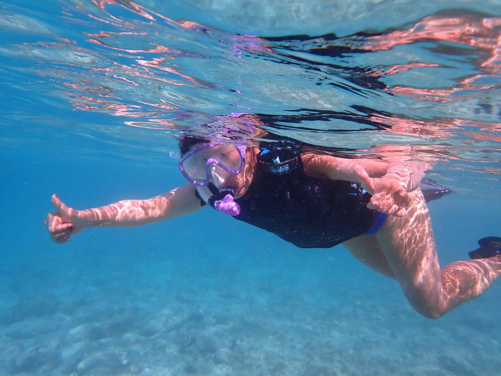Seovediary Snorkeling Gear for Adults, Anti-Fog Mask with Dry Top Snorkel customer photo 2