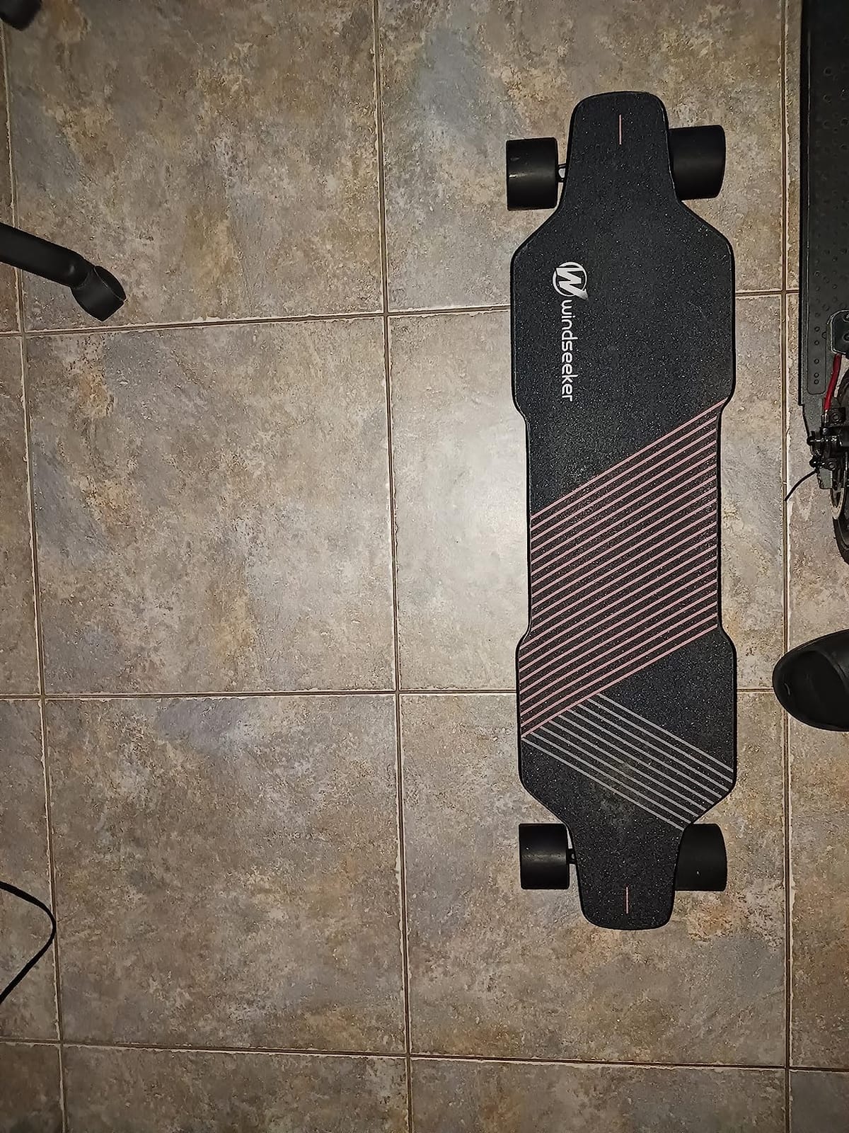 Electric Skateboard, Electric Skateboard with Remote Control for Beginners, 350W Brushless Motor, Max 12.4 MPH, Carver E-Ska with DIY Stickers customer photo 1
