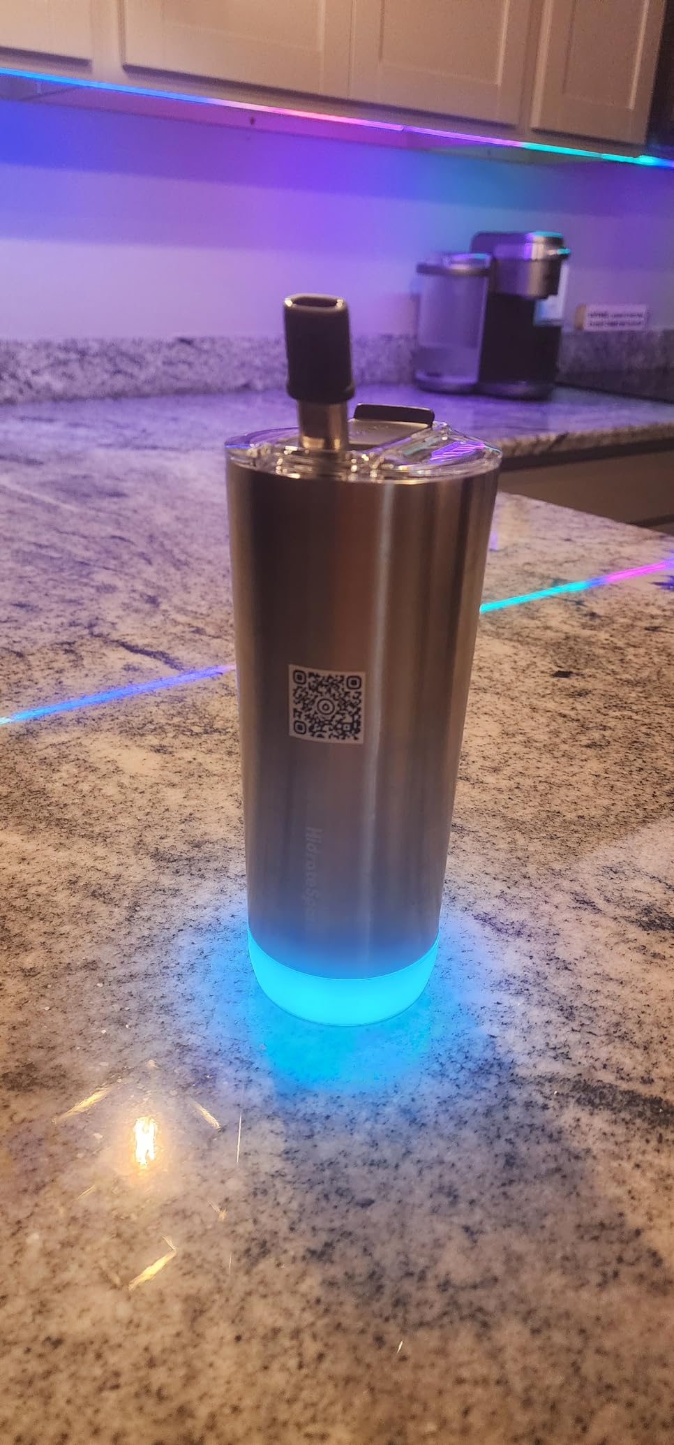 Hidrate Spark PRO Smart Tumbler Bundle - Insulated Stainless Steel - Tracks Water Intake with Bluetooth, LED Glow Reminder - 20oz customer photo 2