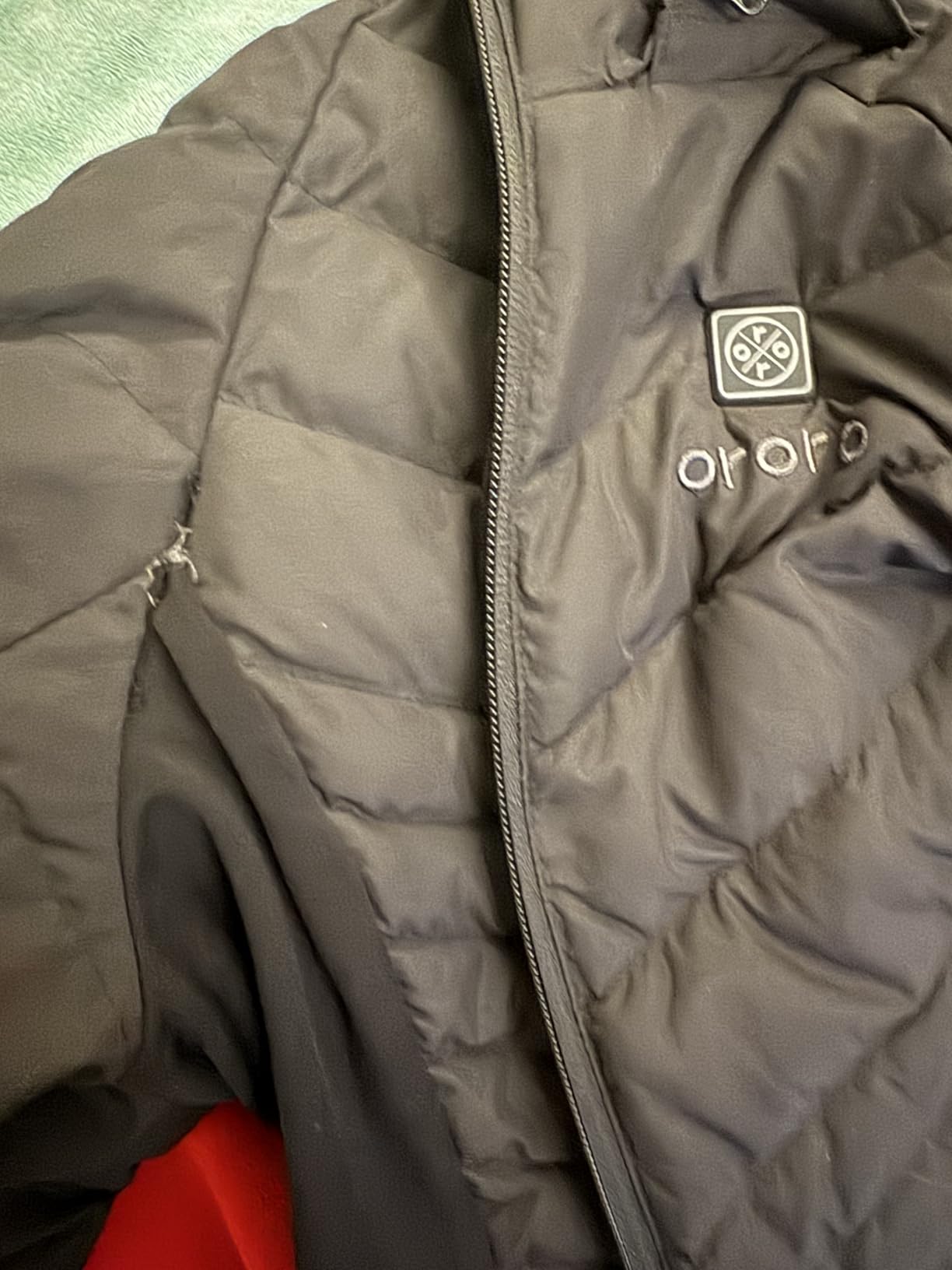 ORORO Women's 800-Fill Heated Down Jacket with Detachable Hood and Battery customer photo 1
