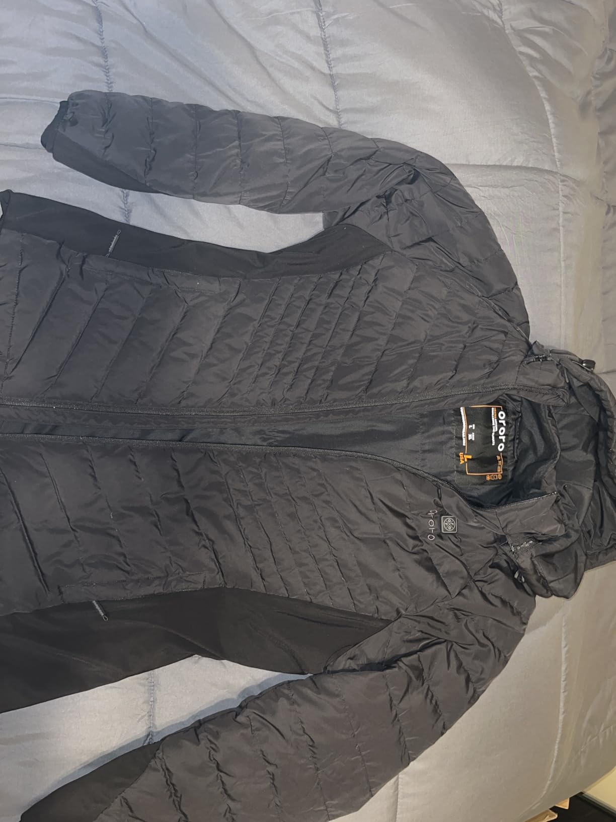 ORORO Women's 800-Fill Heated Down Jacket with Detachable Hood and Battery customer photo 2
