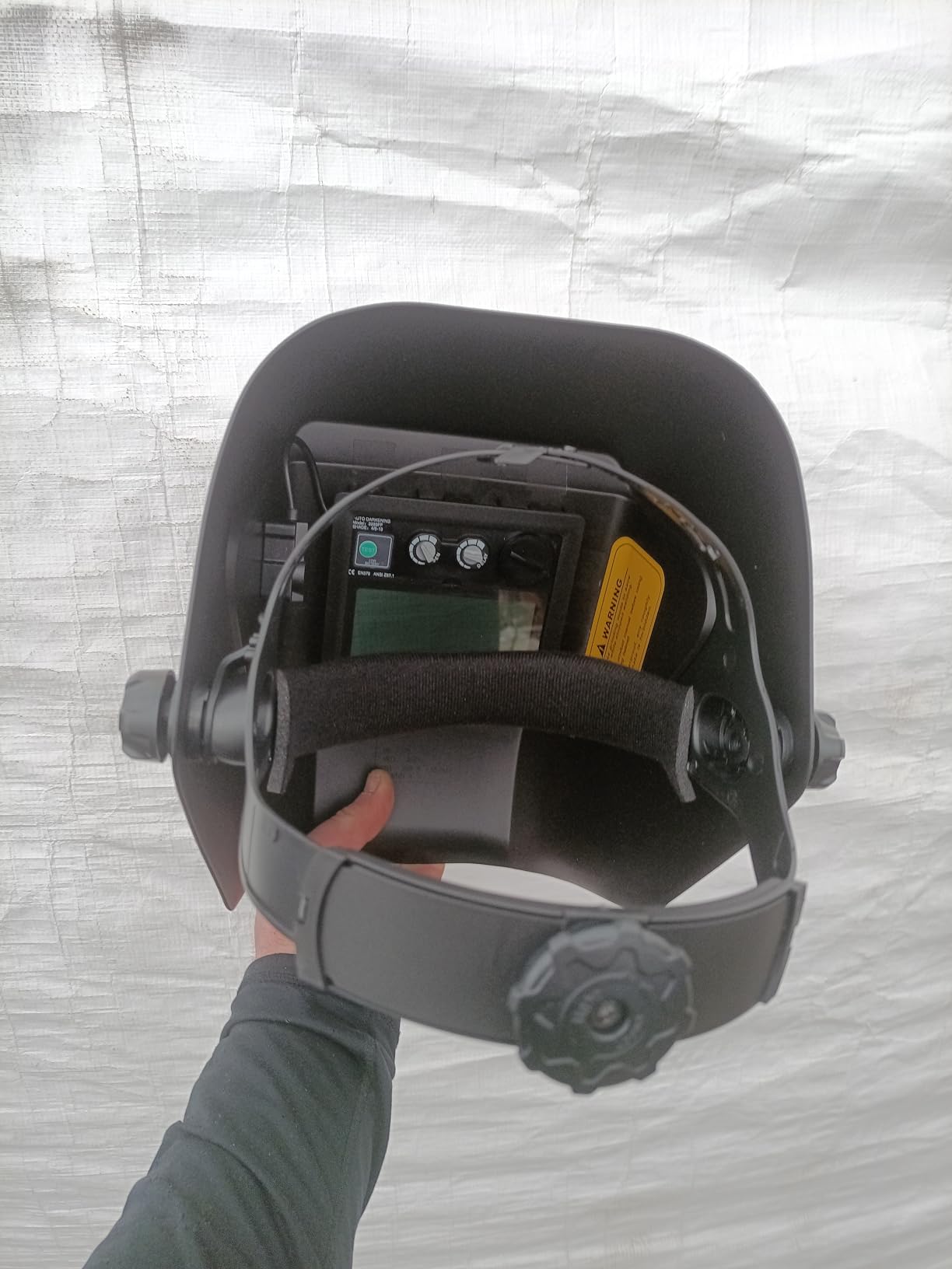 TRQWH Welding Helmet with Light True Color Auto Darkening Welding Helmets for Men Solar Powered Welding Hood with 2 Arc Sensor Wide Shade 4/9-13 for TIG MIG ARC Cool Welder Mask customer photo 2